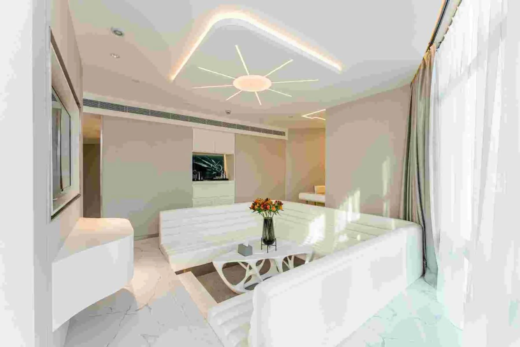 Seating area in Crystal Hotel Shanghai North Sichuan Road on the Bund