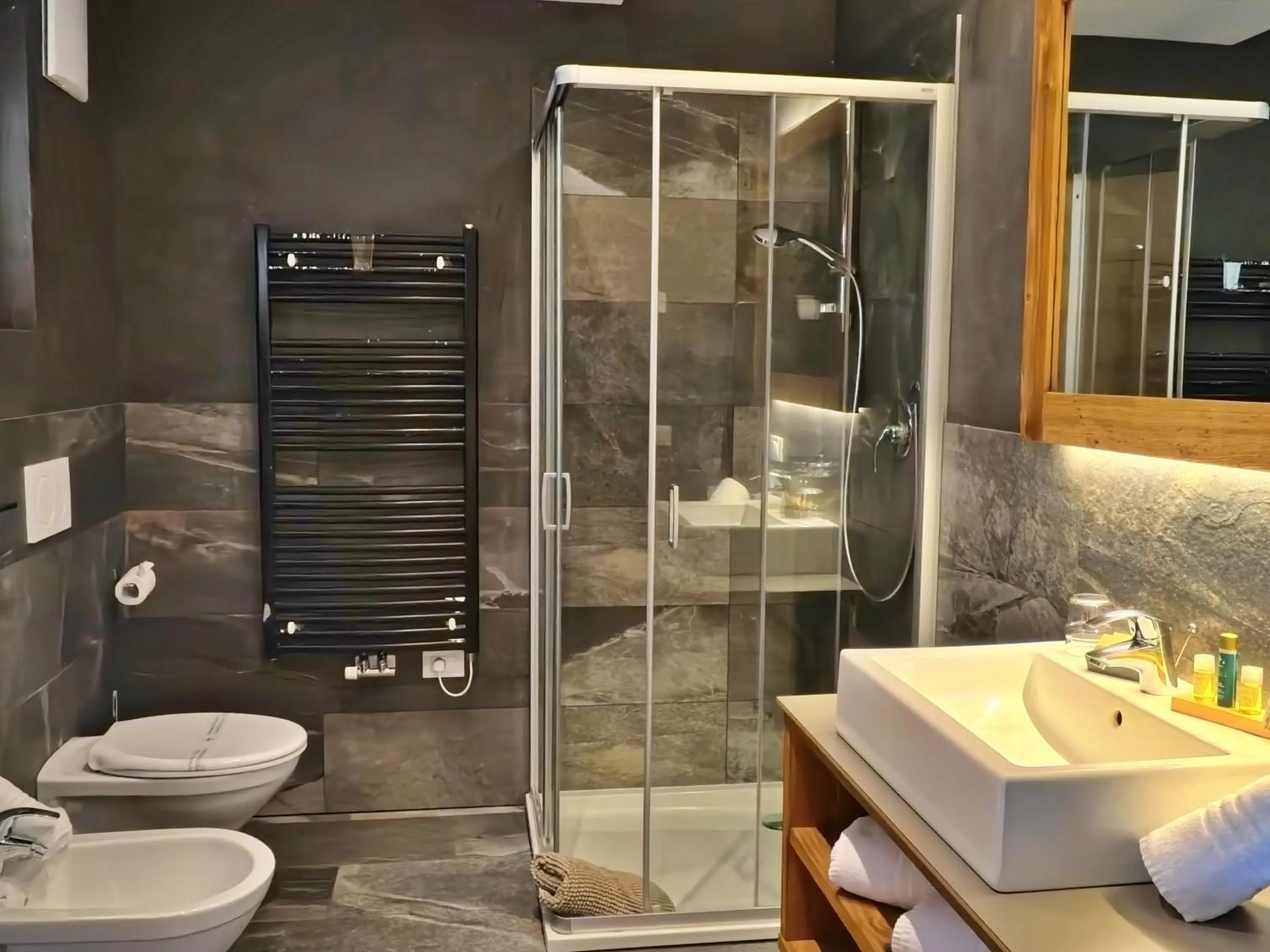 Shower in Alpine Mountain Chalet