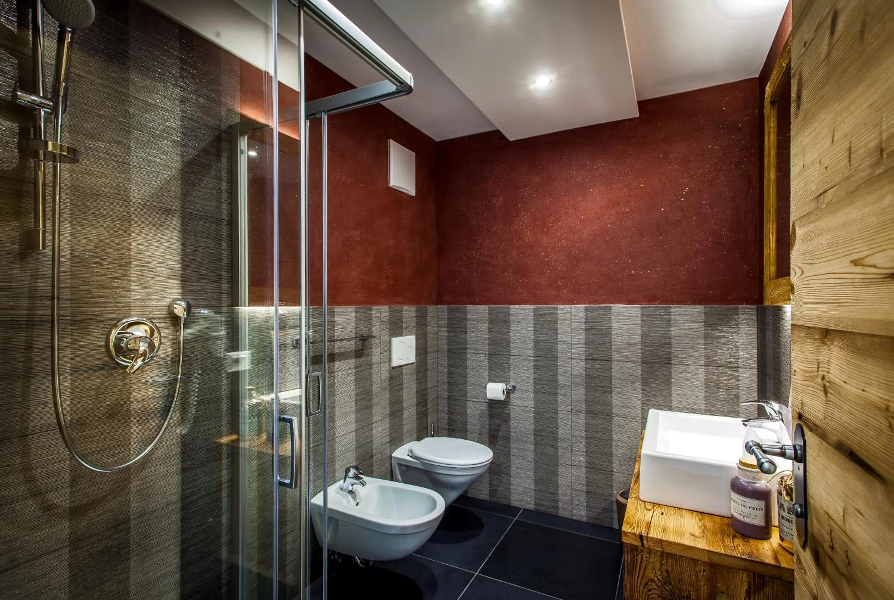 Shower in Alpine Mountain Chalet