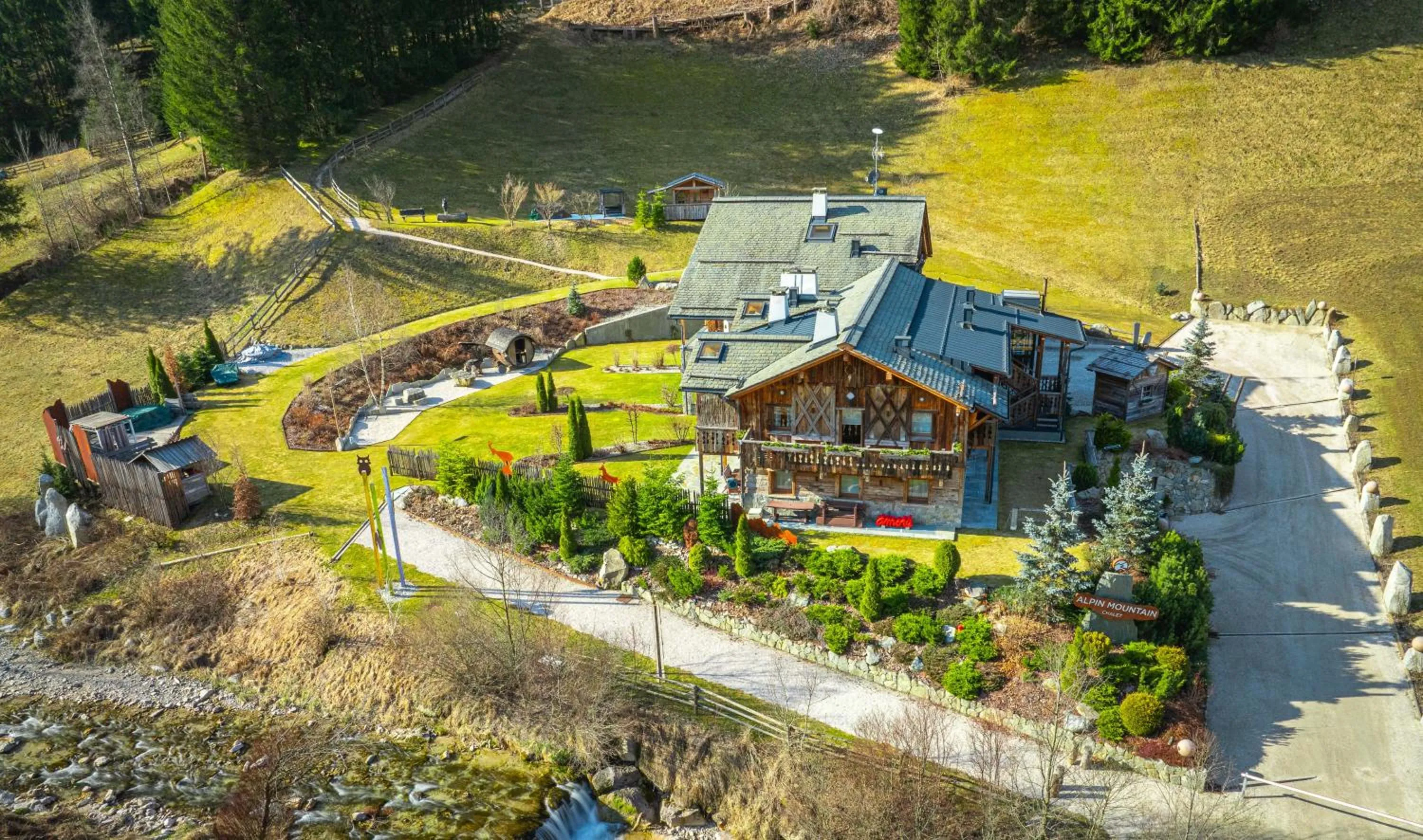 Property building in Alpine Mountain Chalet