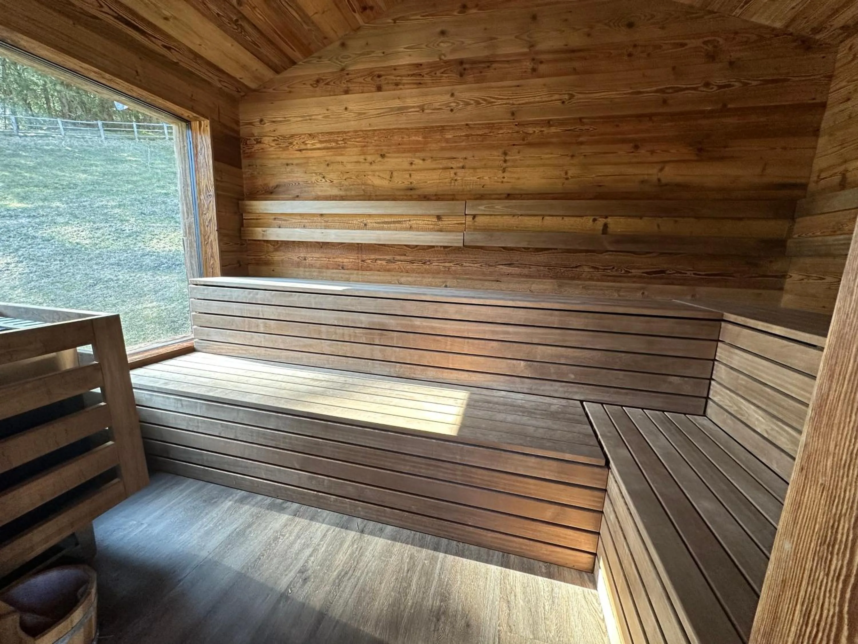 Sauna in Alpine Mountain Chalet