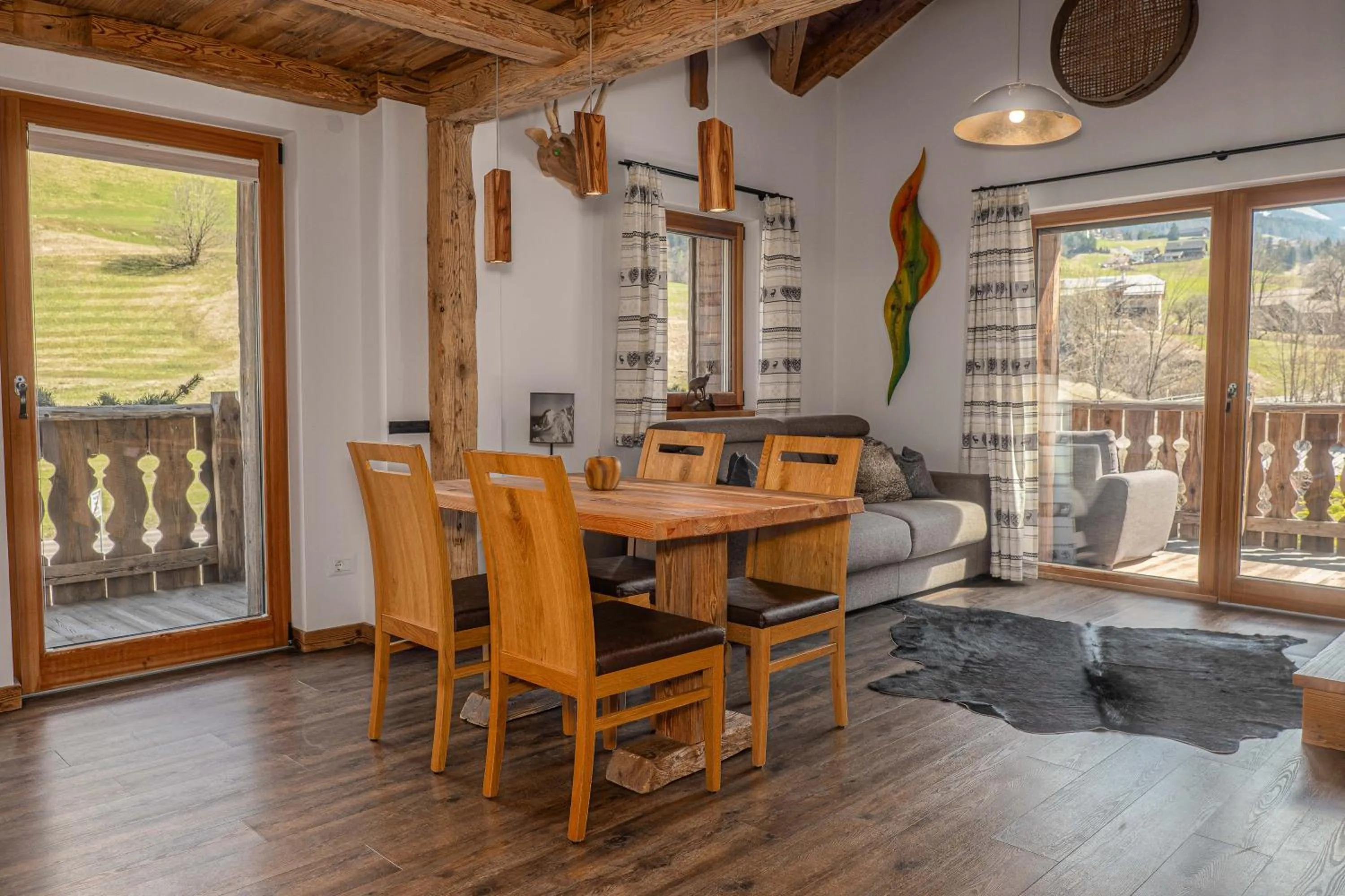 Natural landscape in Alpine Mountain Chalet