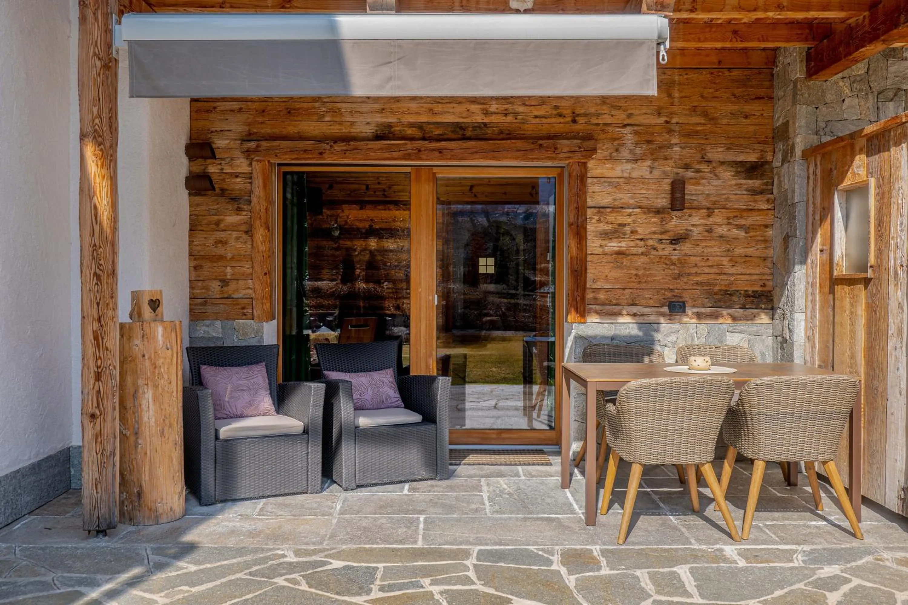 Patio in Alpine Mountain Chalet