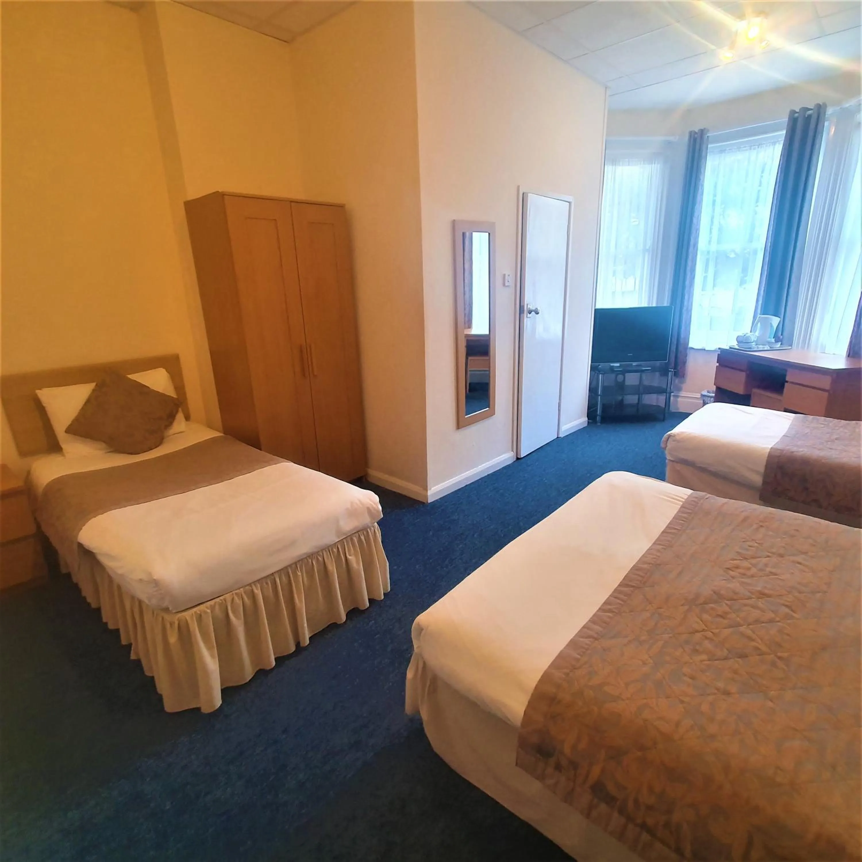 Bed in Burley Court Hotel