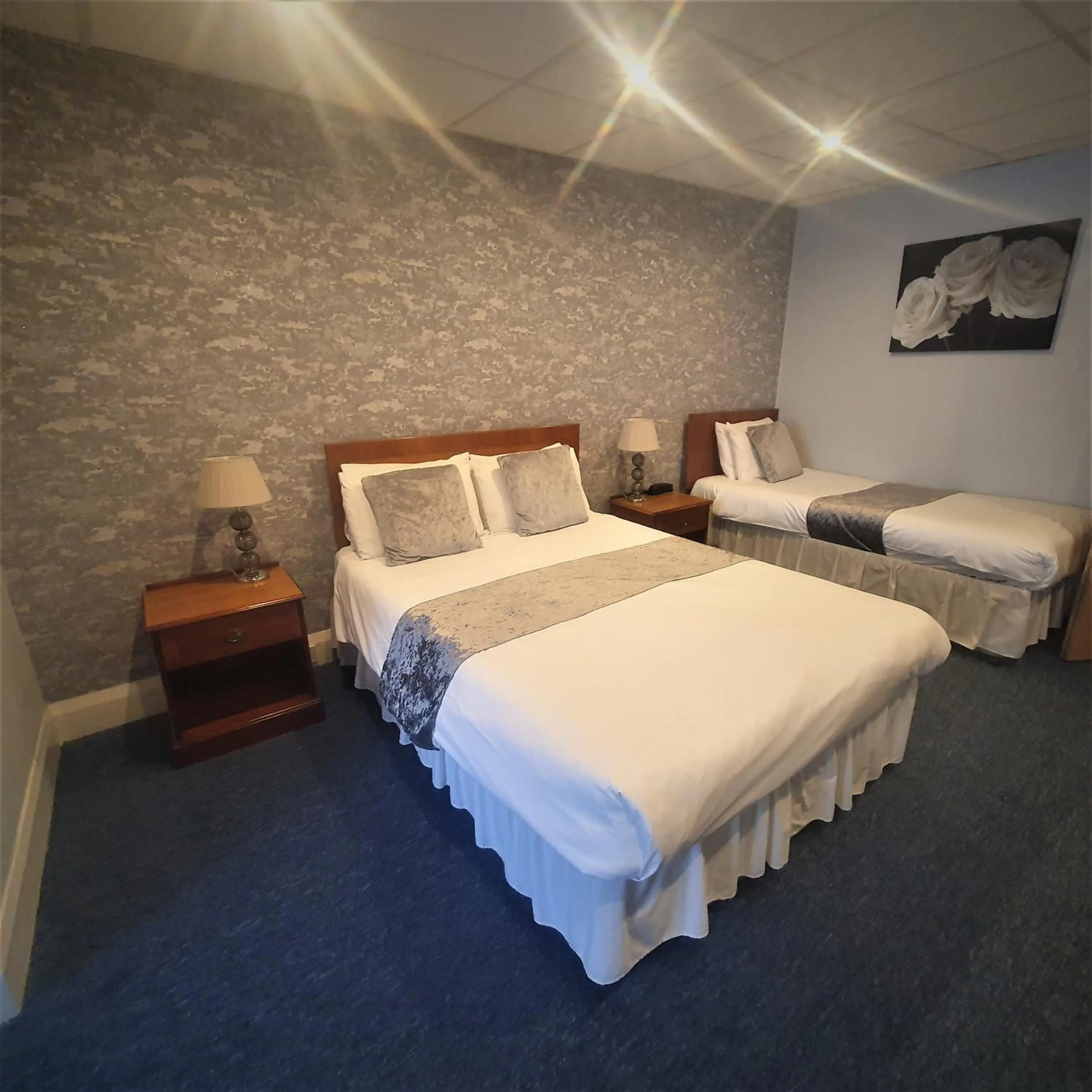 Bed in Burley Court Hotel