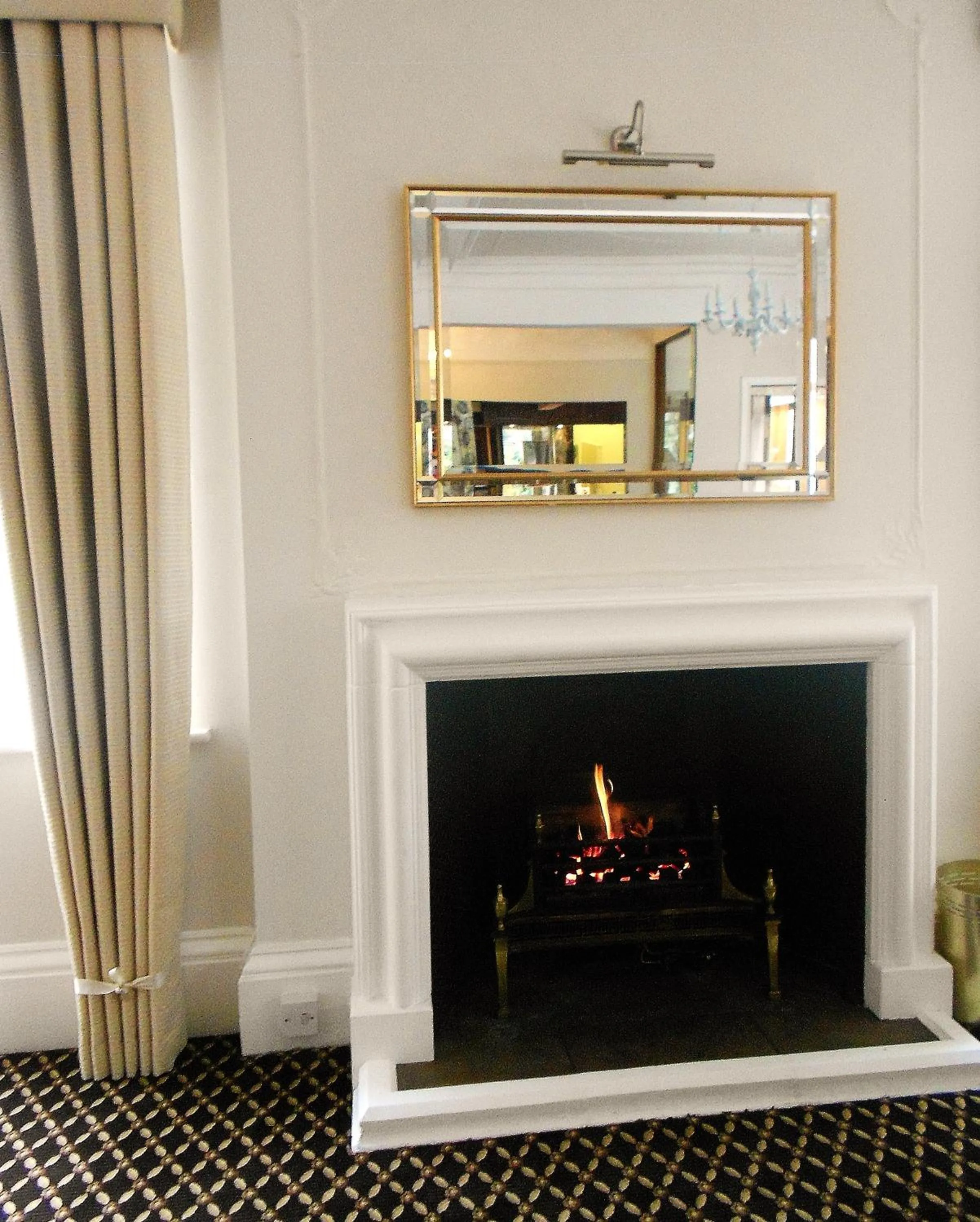 Decorative detail in Burley Court Hotel