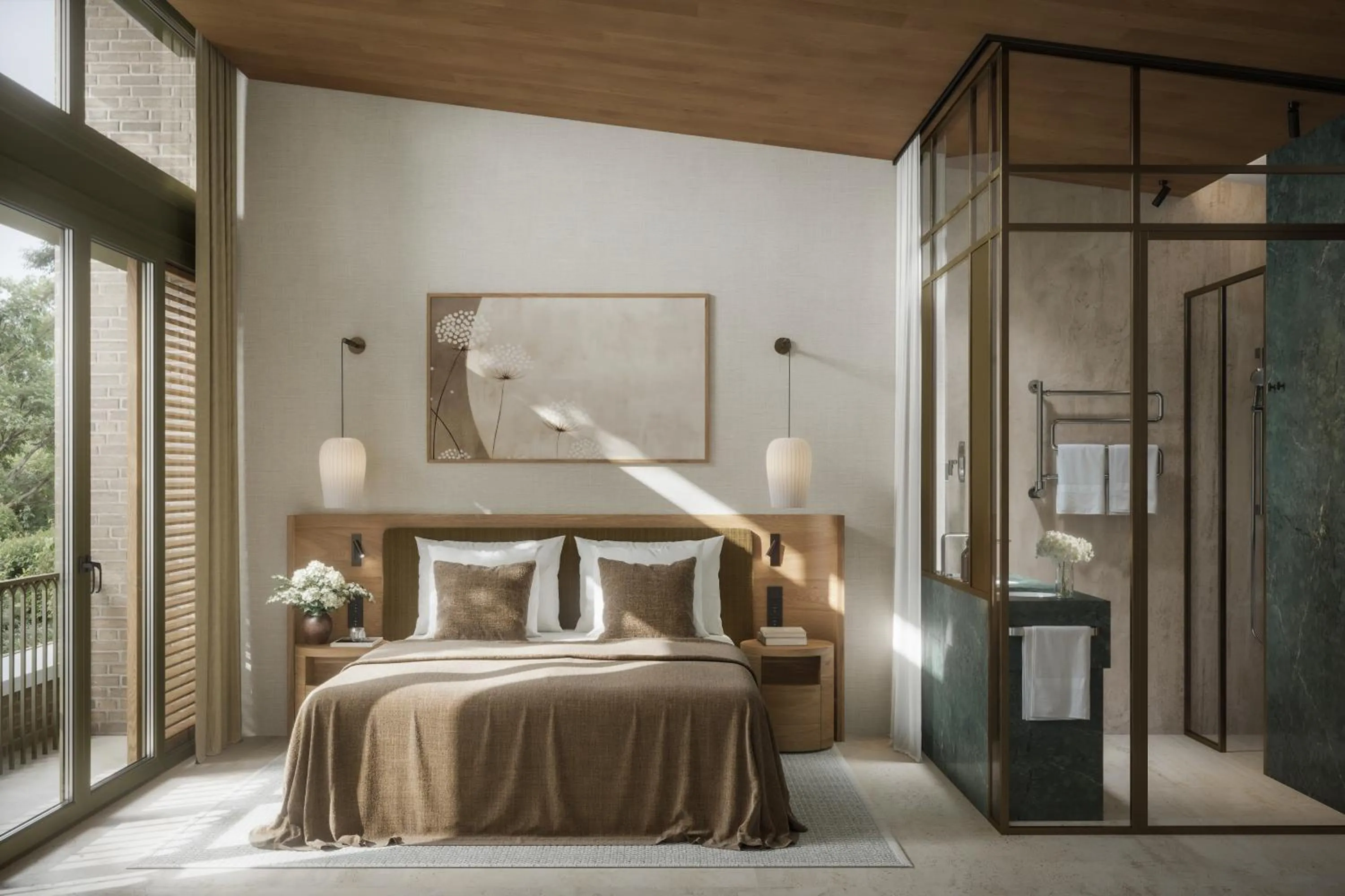 Bed in Van Oys Maastricht Retreat, a Leading Hotel of the World