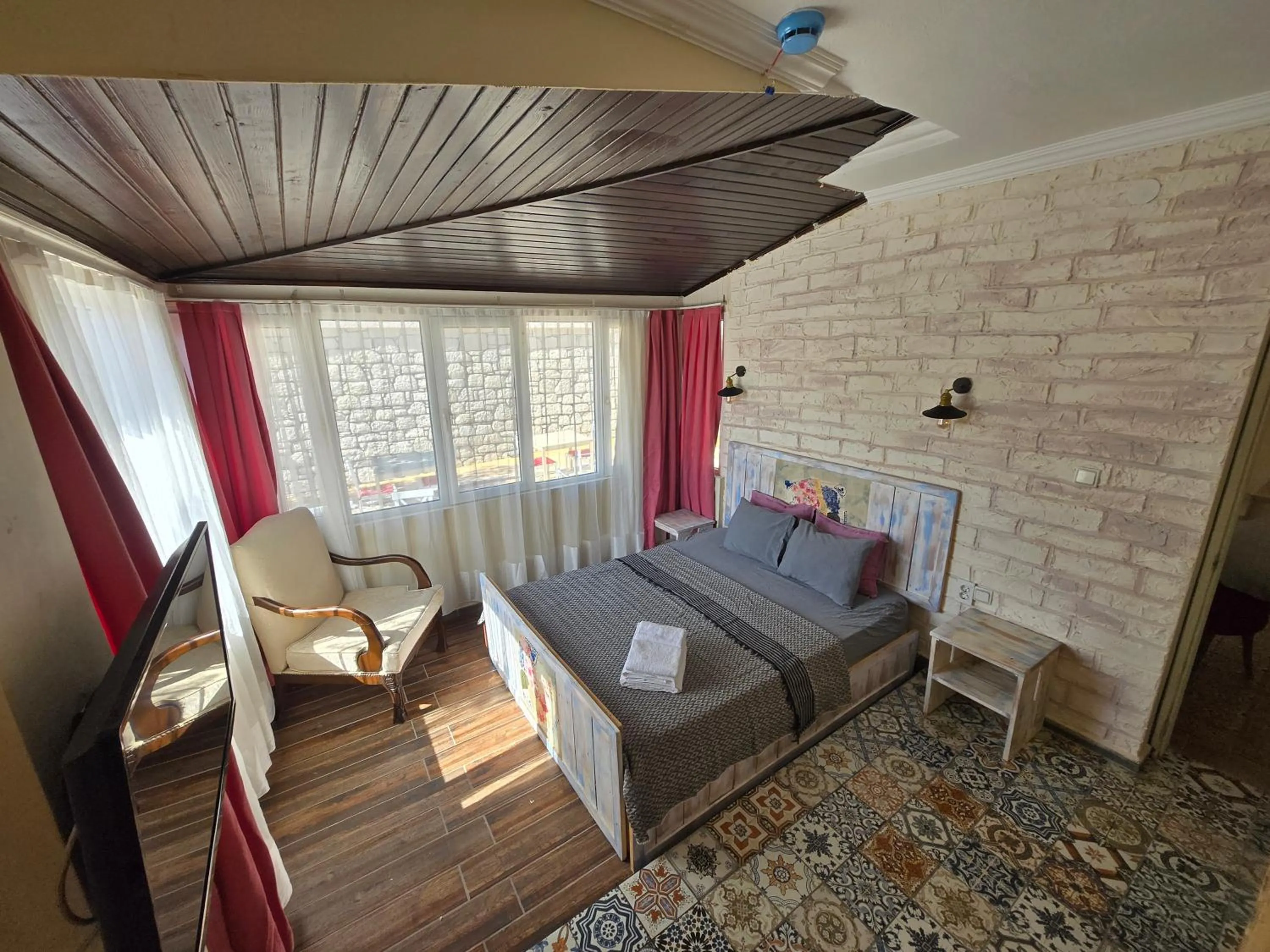 Bed in Kekik Alaçatı Otel