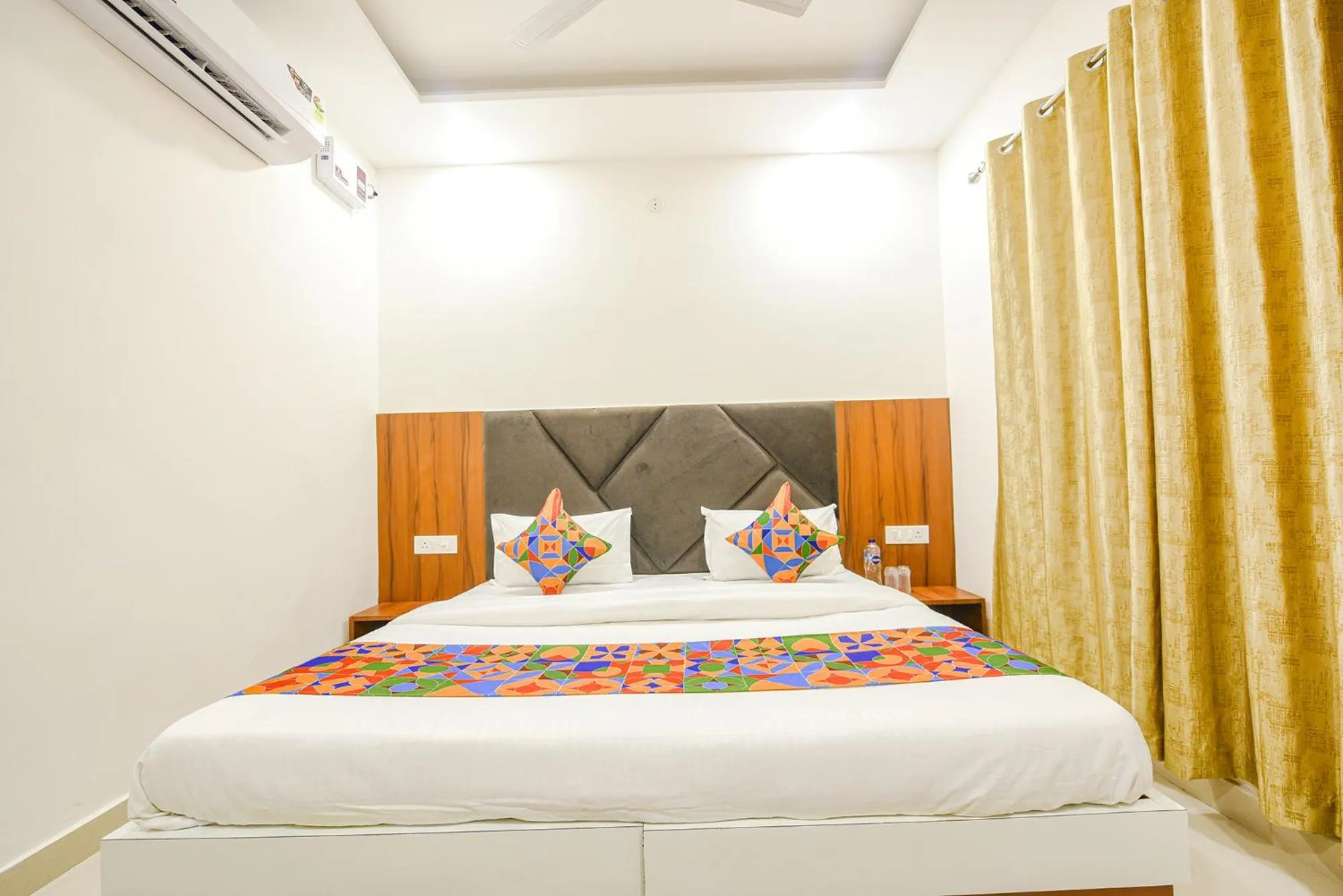 Bed in FabHotel Solace Inn