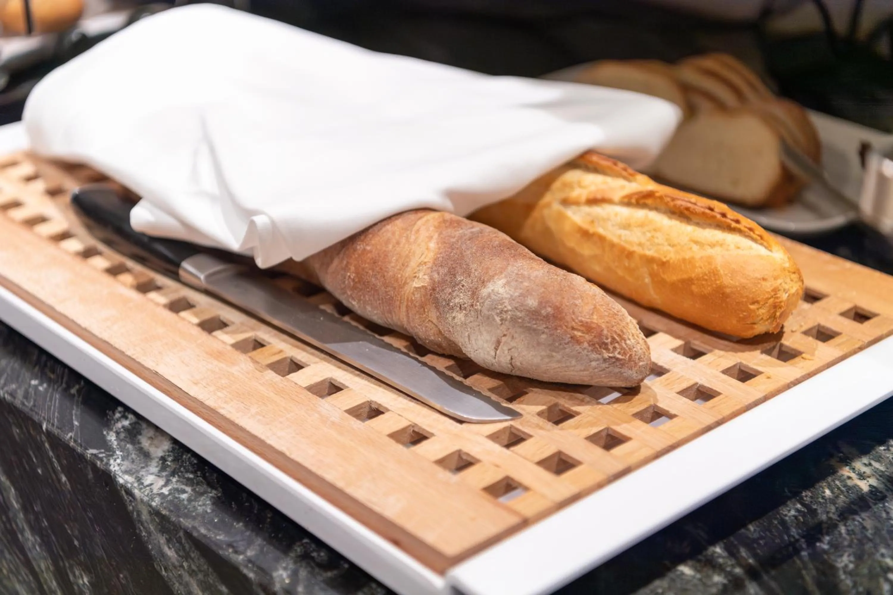 Buffet breakfast in Hotel Enzian Paznaun