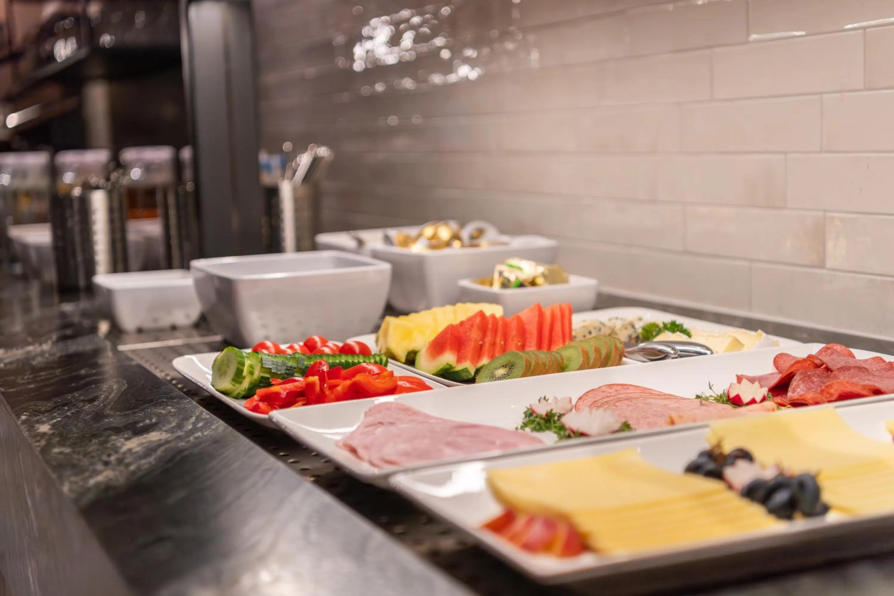 Buffet breakfast in Hotel Enzian Paznaun