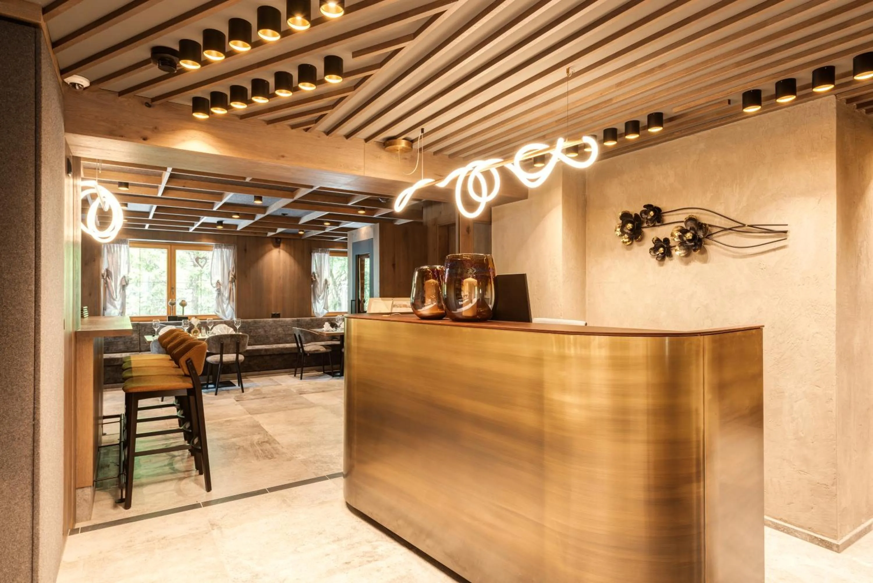 Lobby or reception in Hotel Enzian Paznaun