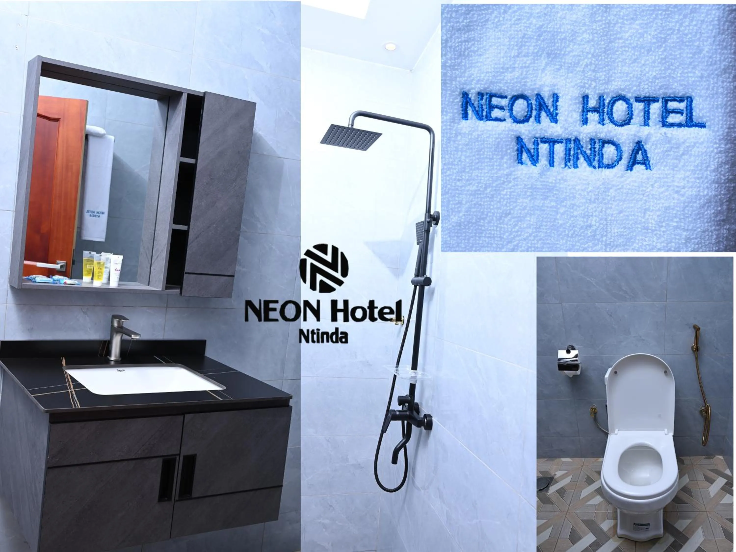 Bathroom in Neon Hotel Ntinda