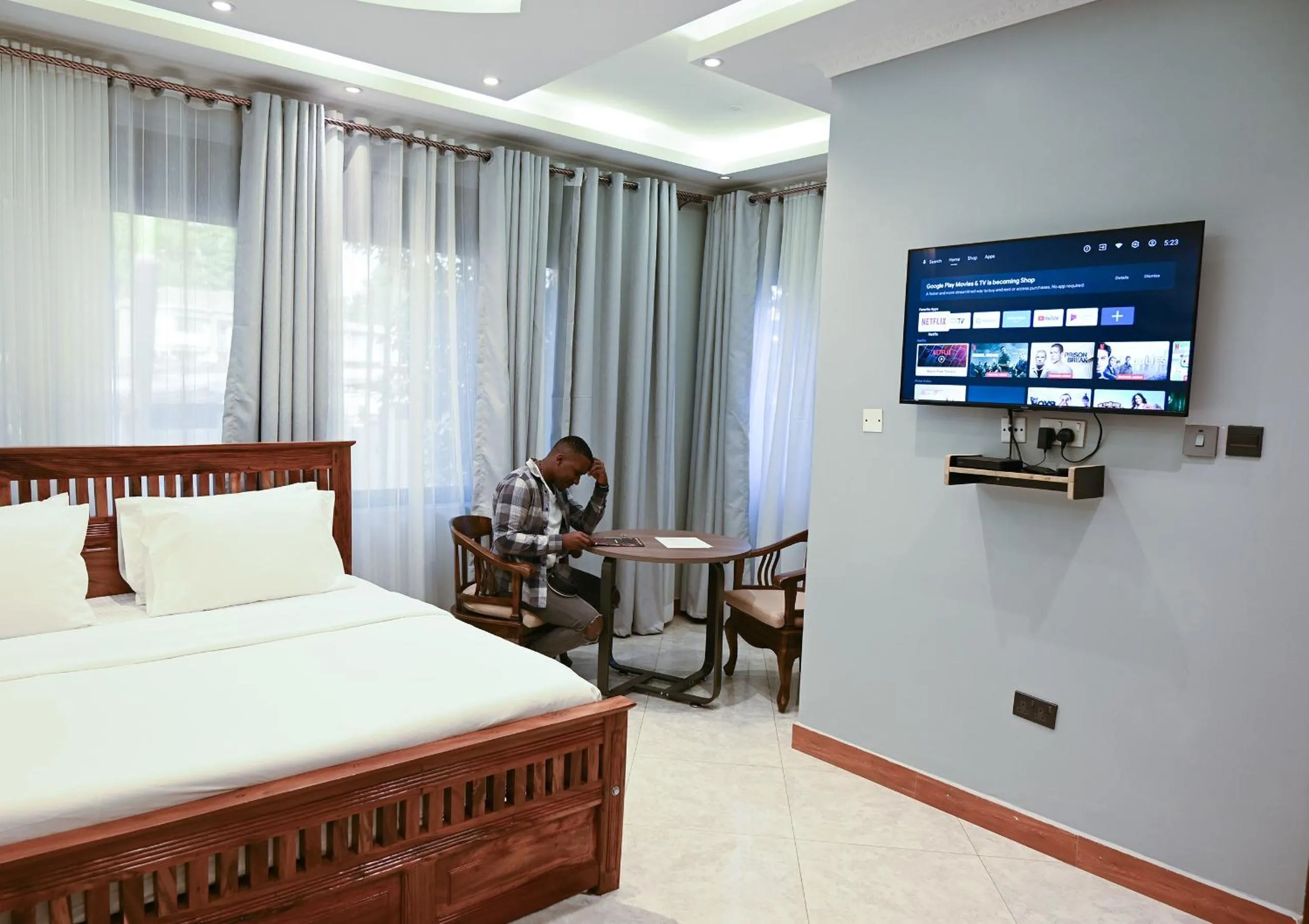 Bed in Neon Hotel Ntinda