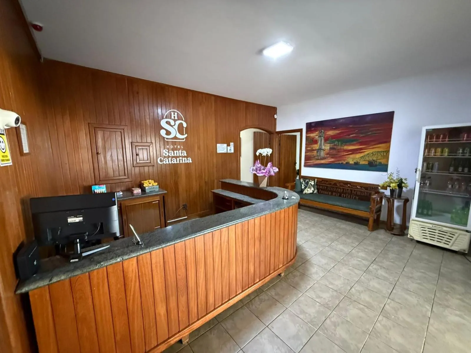 Lobby or reception in Hotel Santa Catarina