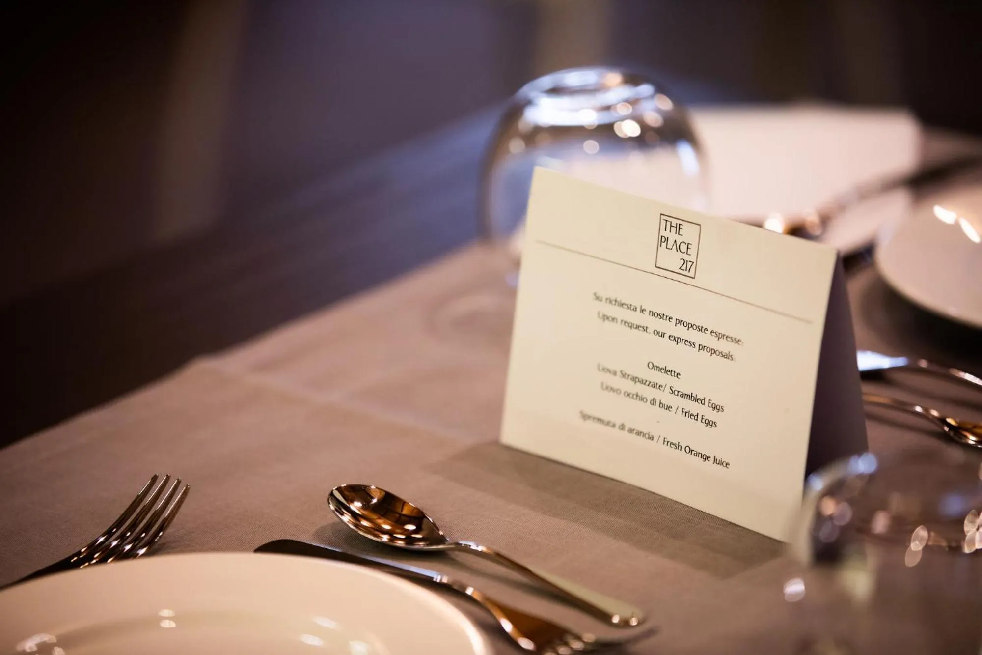 Continental breakfast in The Place 217