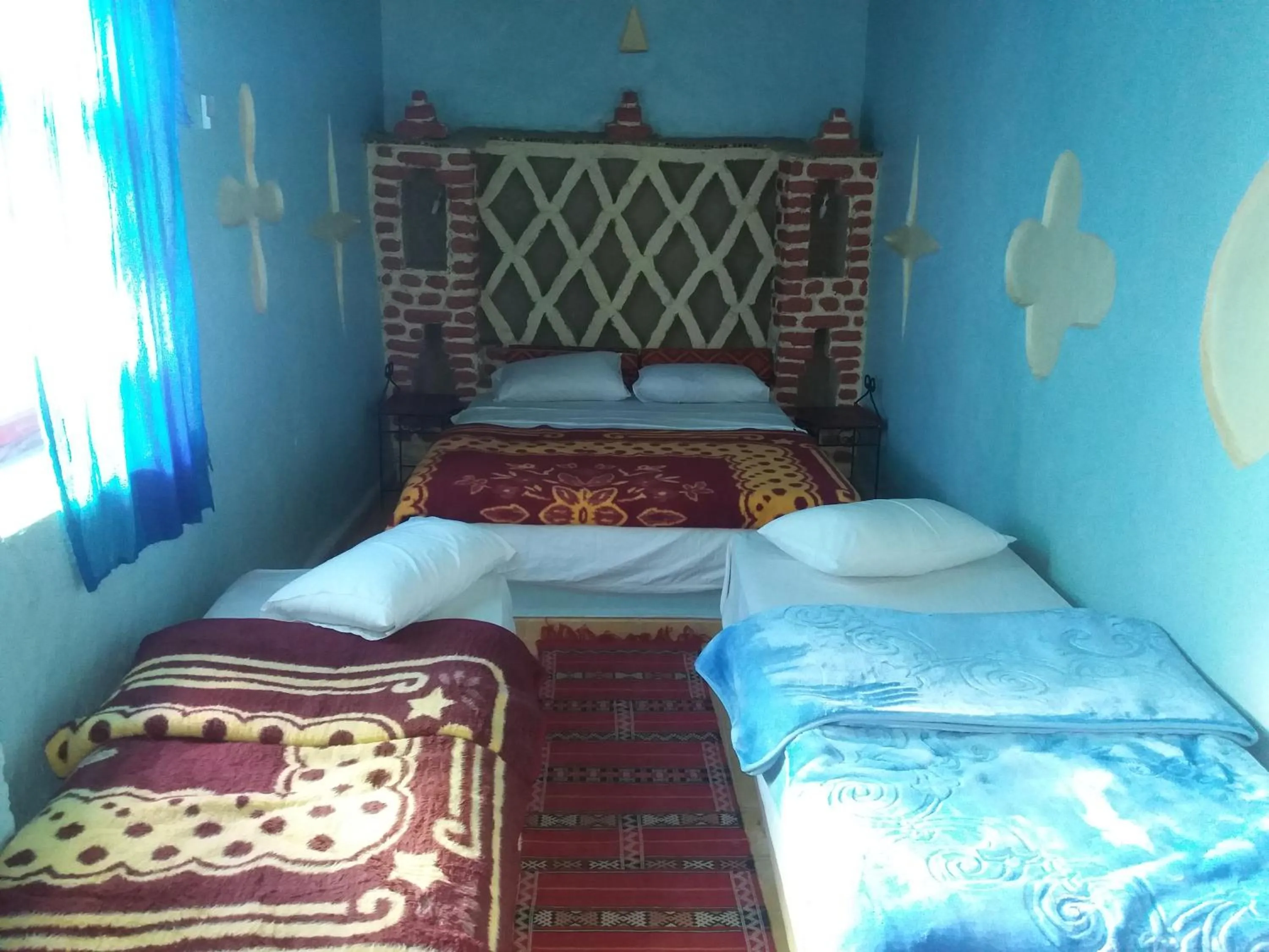 Decorative detail, Bed in Chez Belkacem