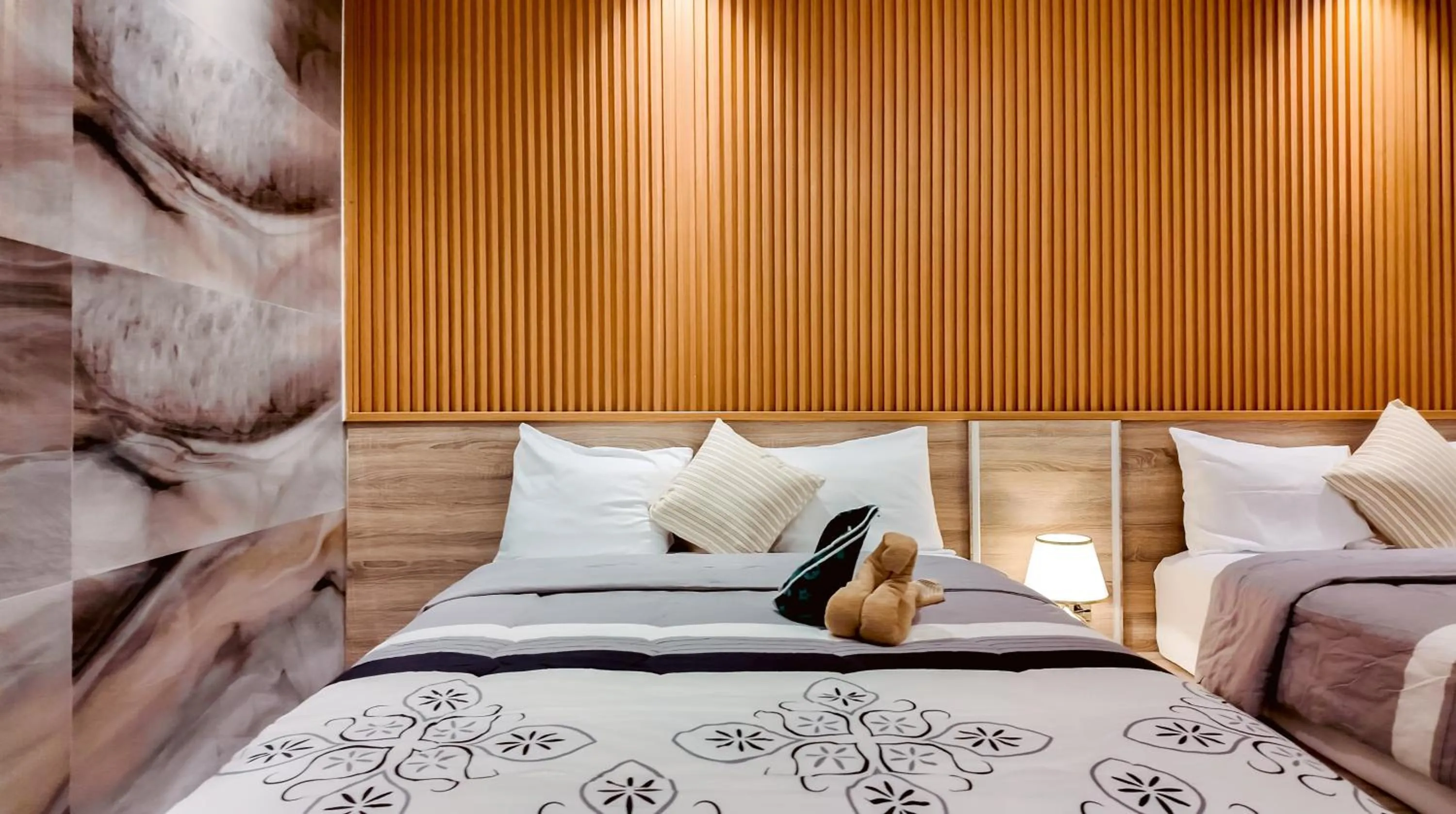 Bed in Soficu Hotel on the beach bayahibe