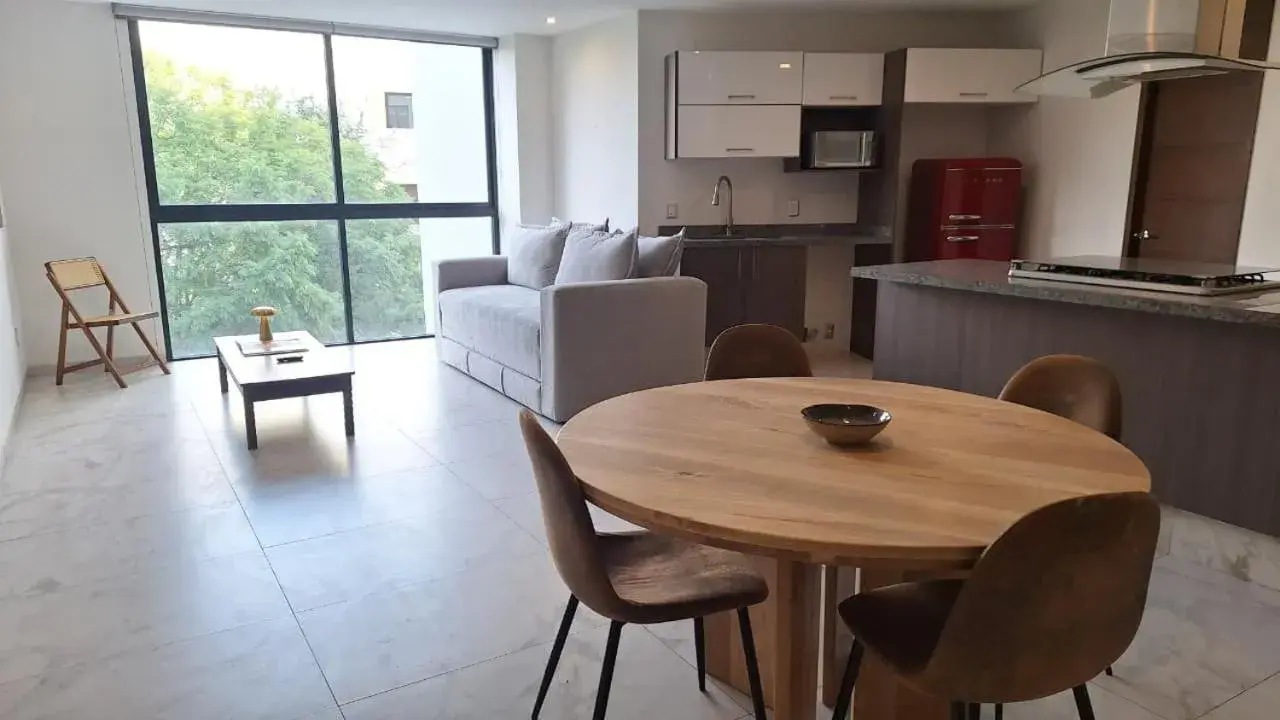 Two-Bedroom Apartment with Garden View in DreamHaus Country Club Guadalajara Two-Bedroom Apartment with Garden View in DreamHaus Country Club Guadalajara