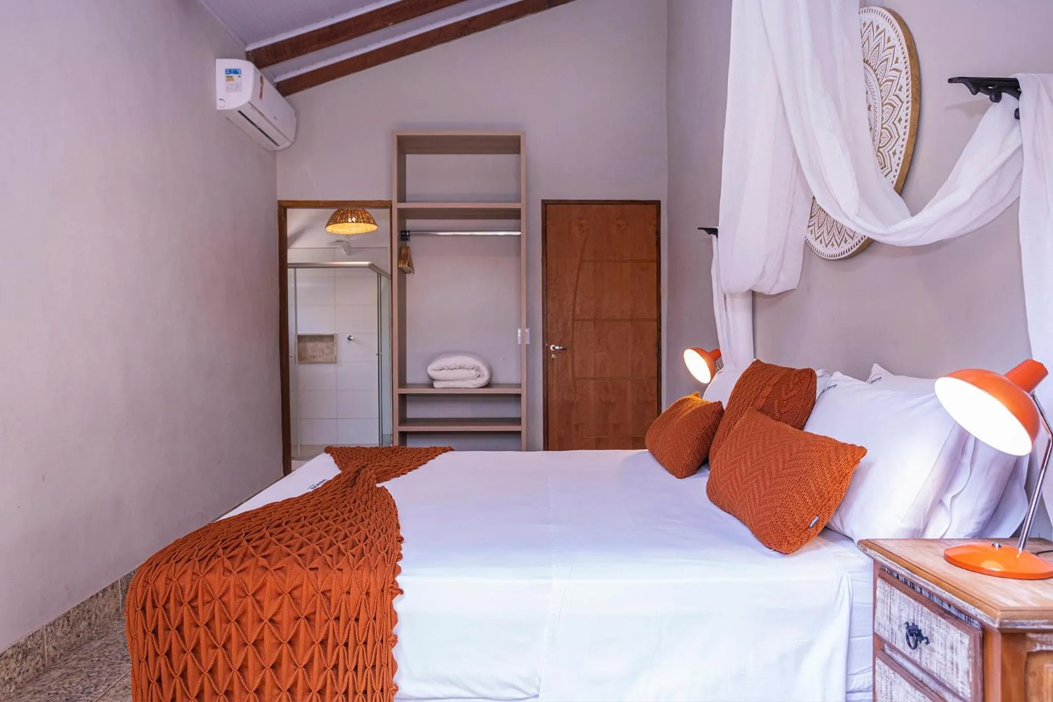 Bed in Pousada Vereda da Serra