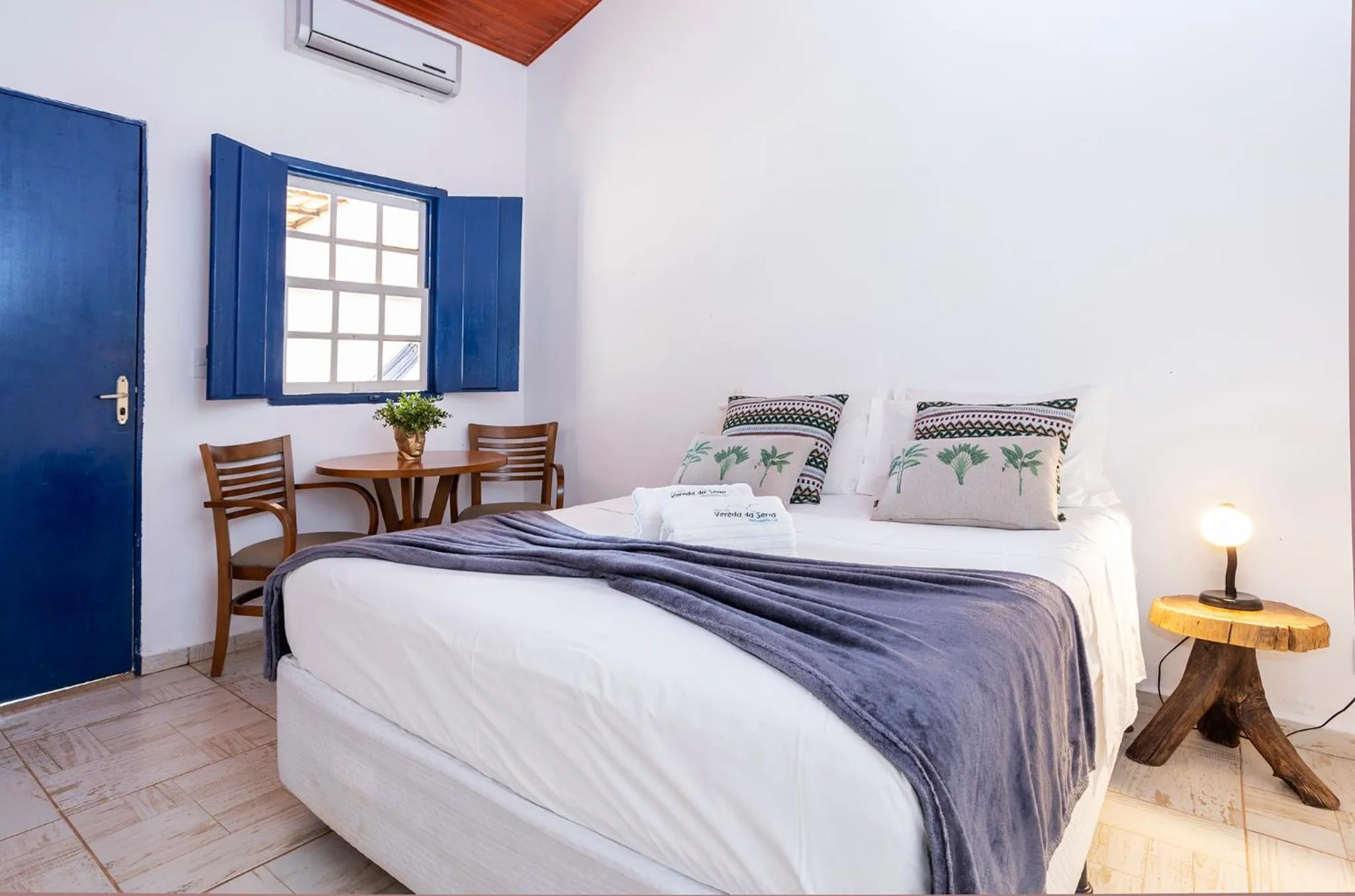 Bed in Pousada Vereda da Serra