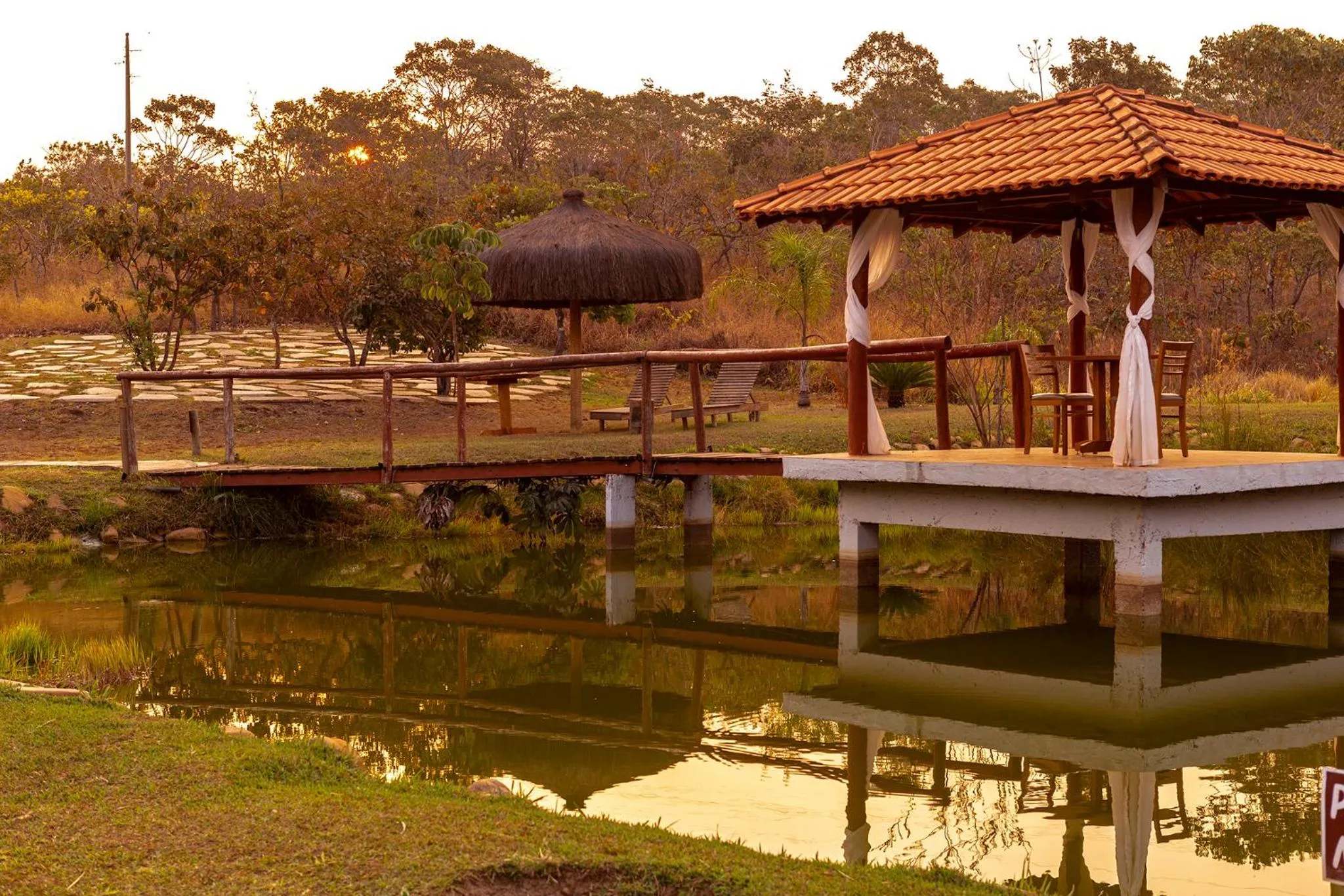 Lake view in Pousada Vereda da Serra
