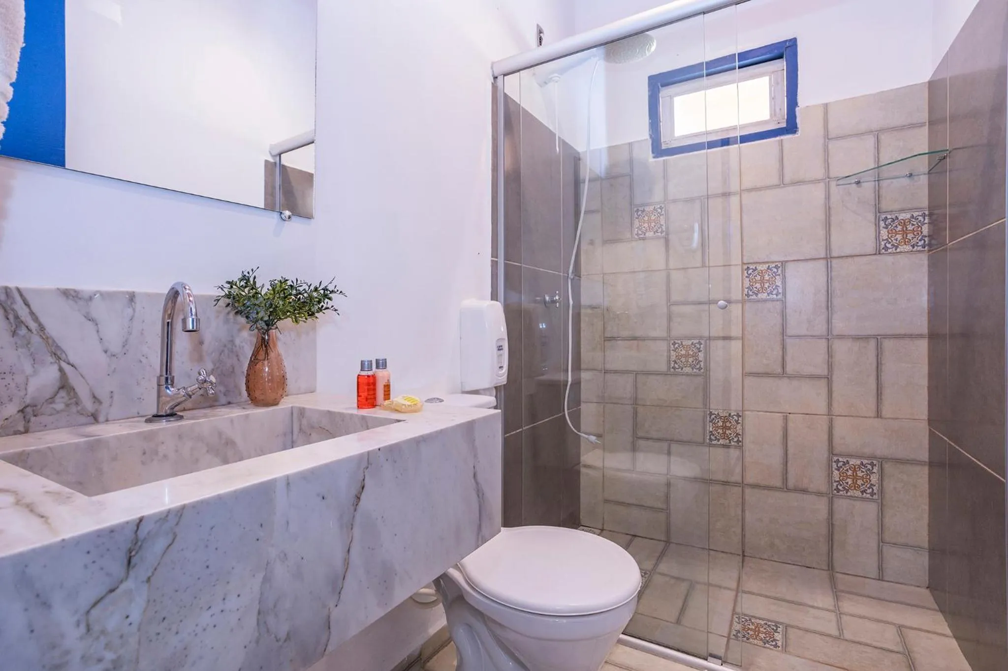 Shower in Pousada Vereda da Serra