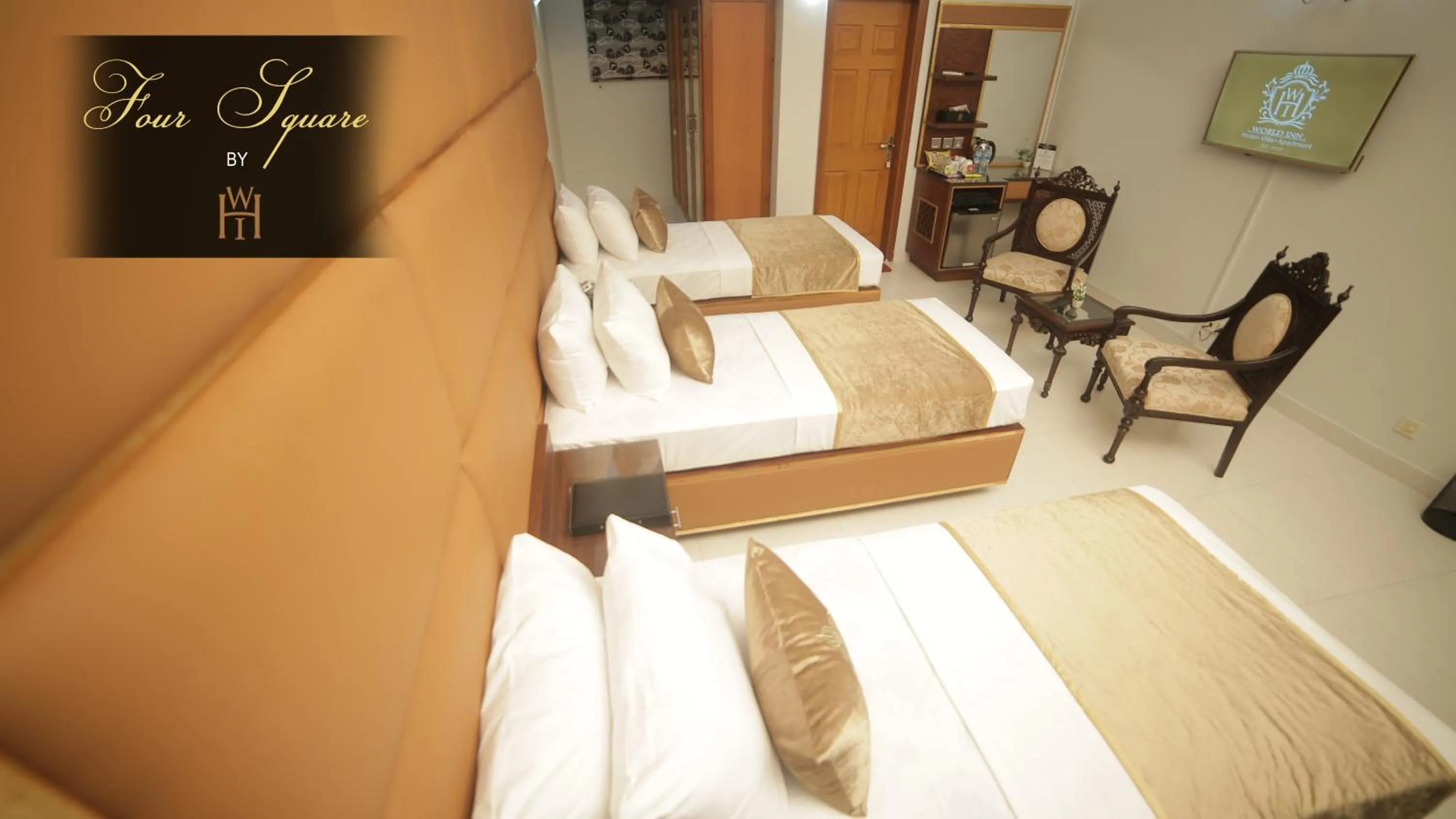 Bed in Four Squares by WI Hotel