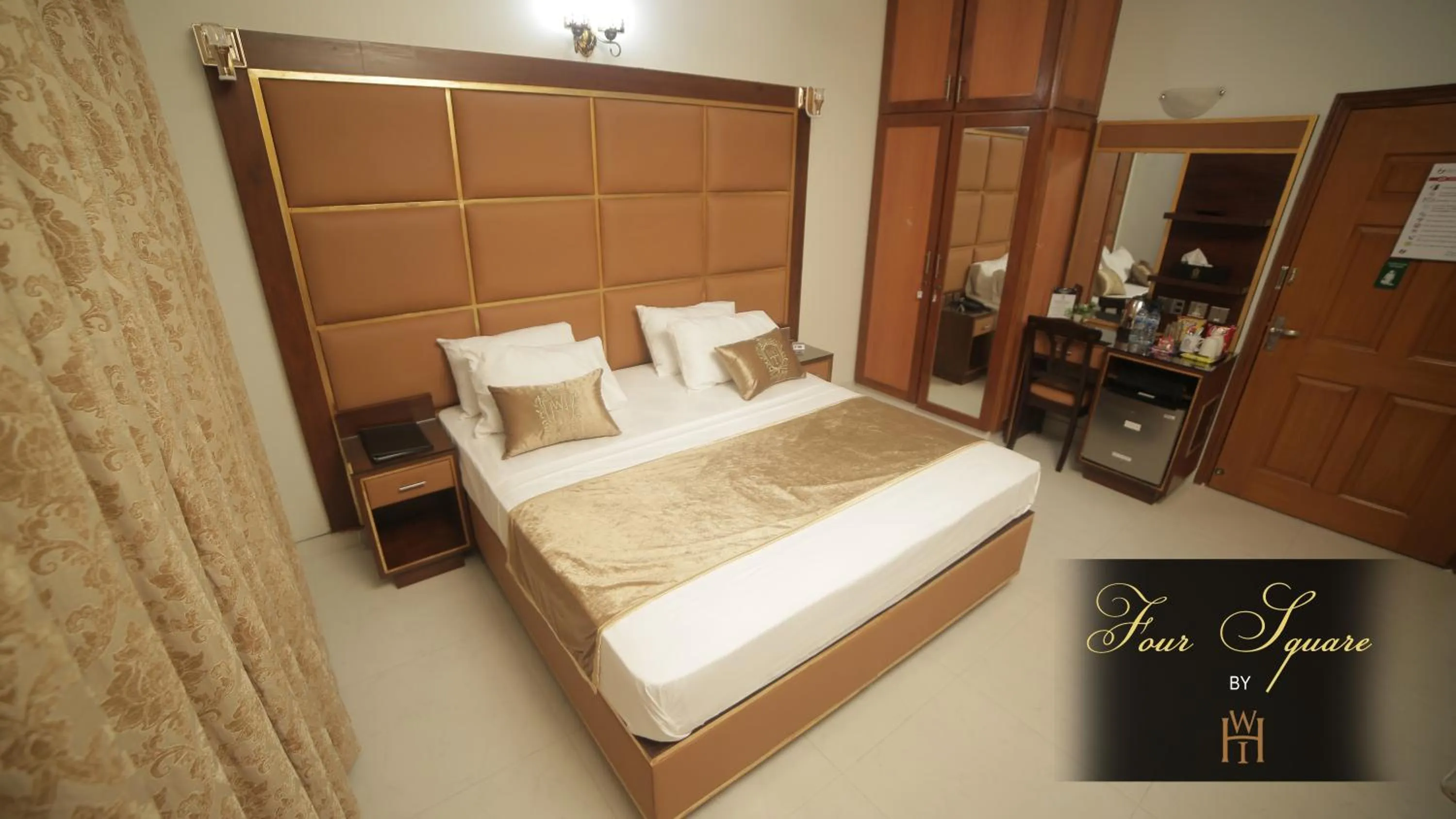 Bed in Four Squares by WI Hotel