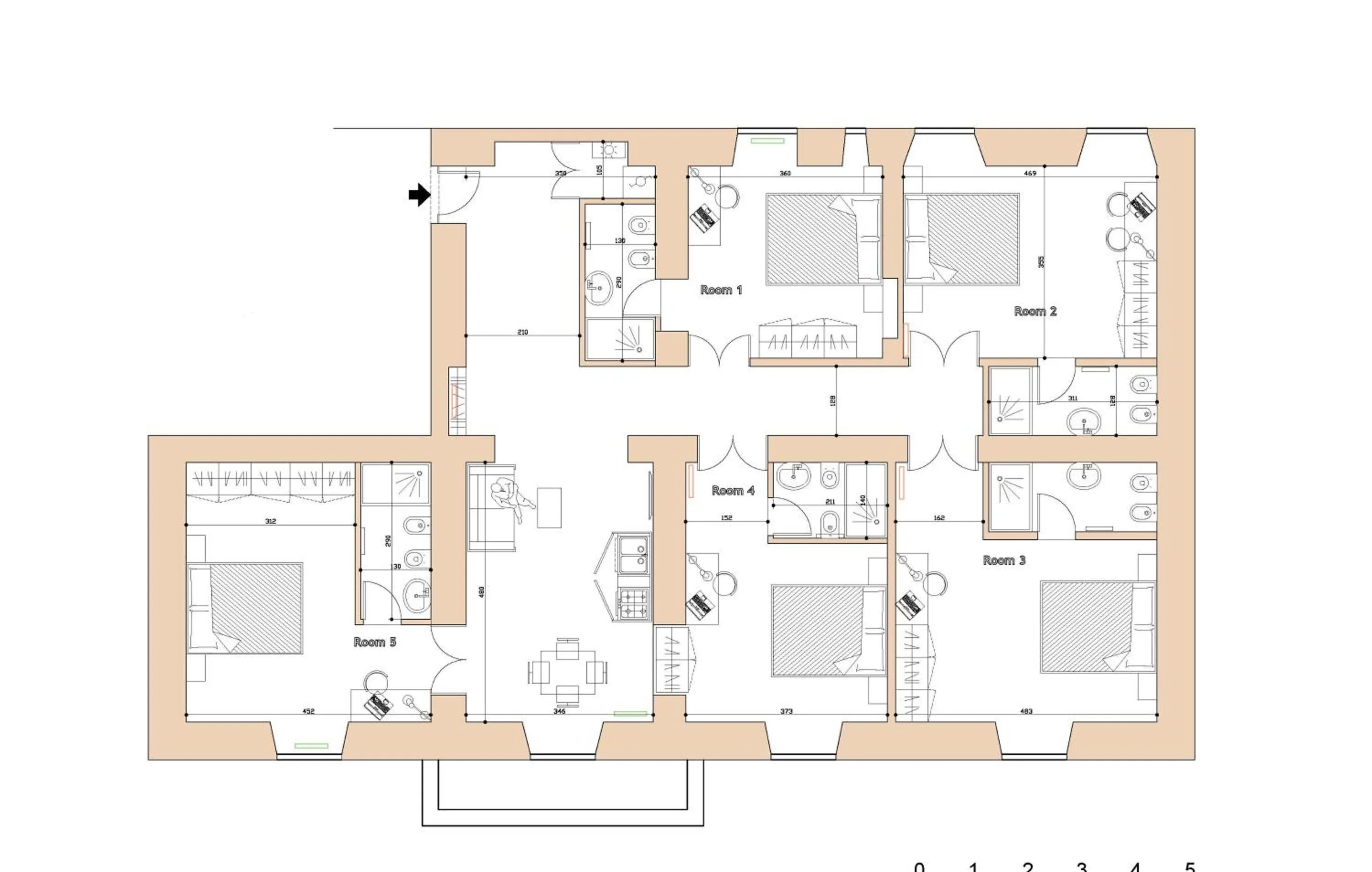 Floor plan in Roman Holidays cuore dell'Impero