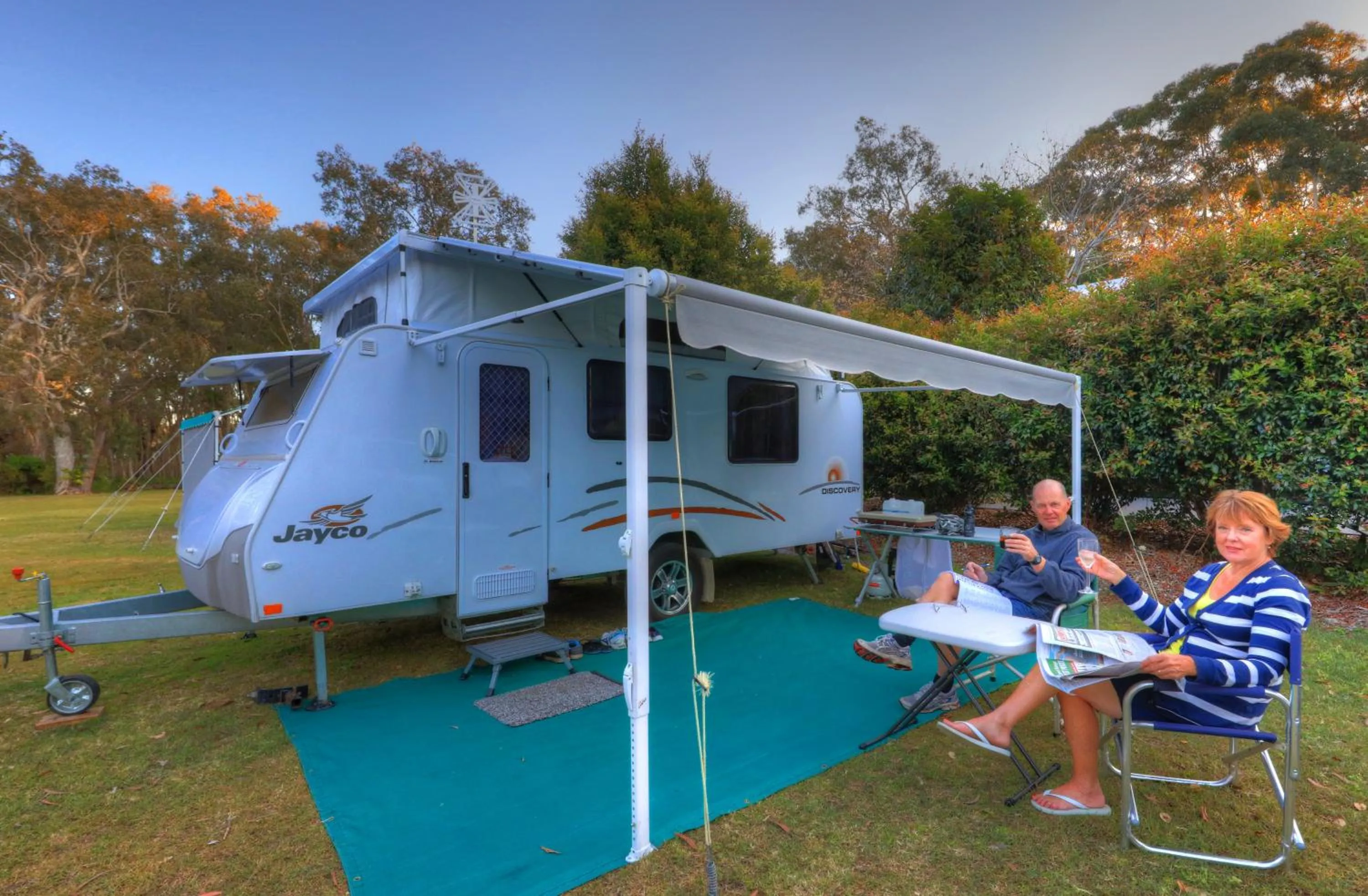 Guests in NRMA South West Rocks Holiday Park