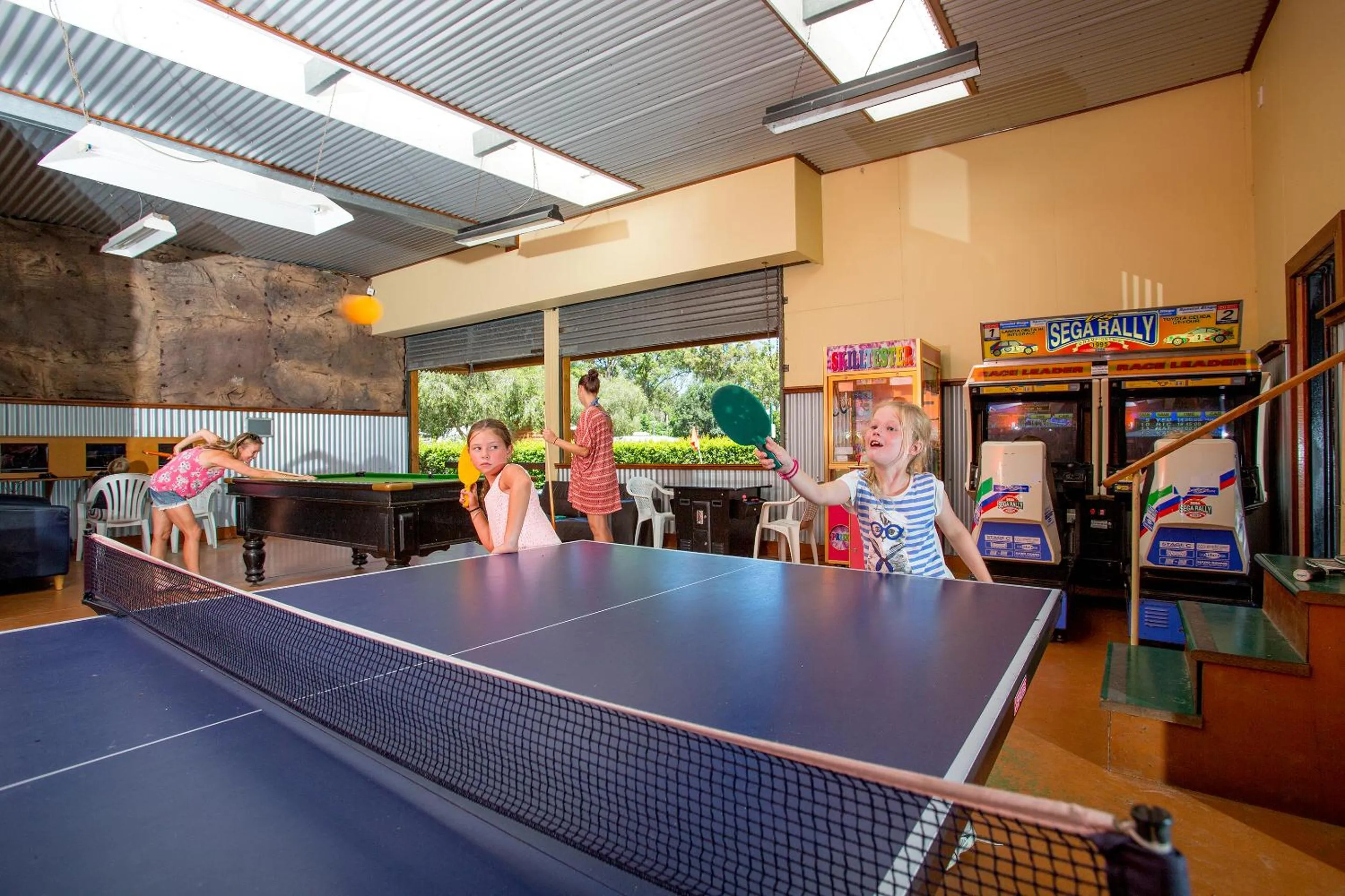 Table tennis in NRMA South West Rocks Holiday Park