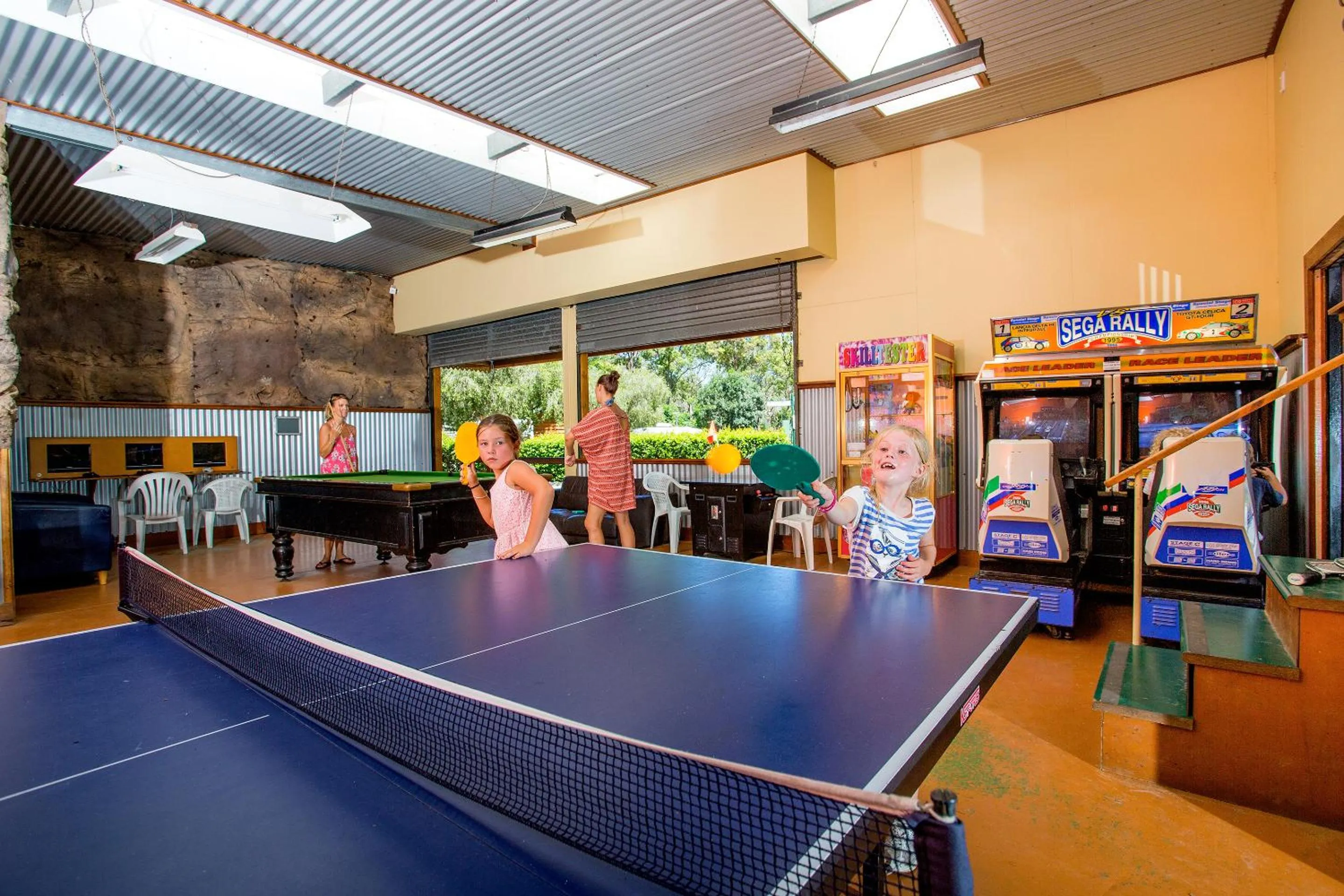 Table tennis in NRMA South West Rocks Holiday Park