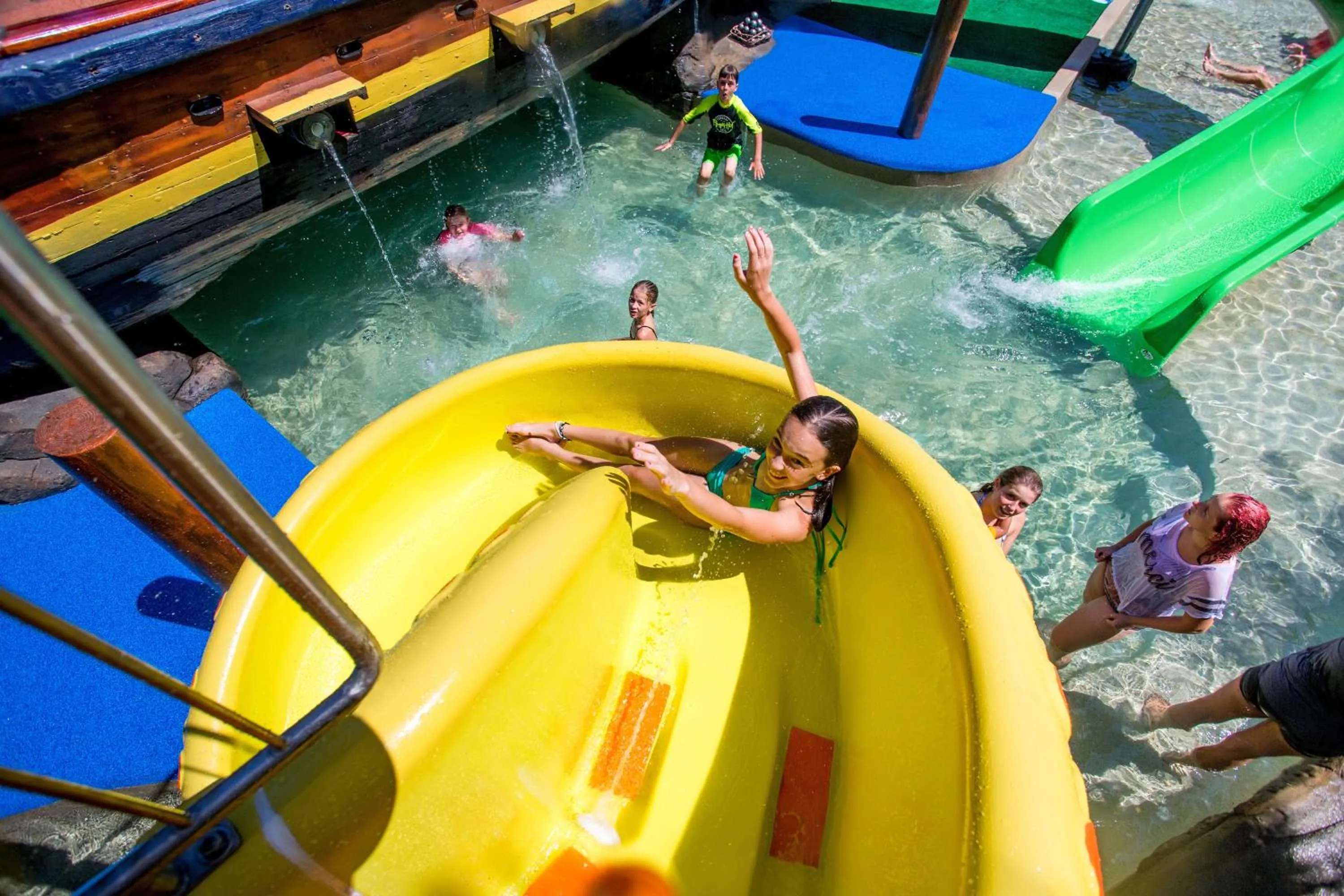 Aqua park in NRMA South West Rocks Holiday Park