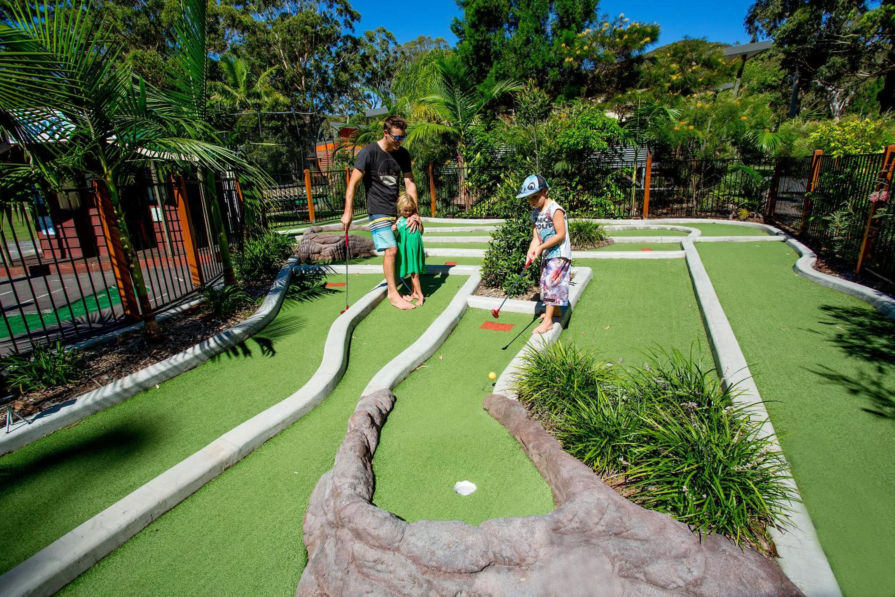 Minigolf in NRMA South West Rocks Holiday Park