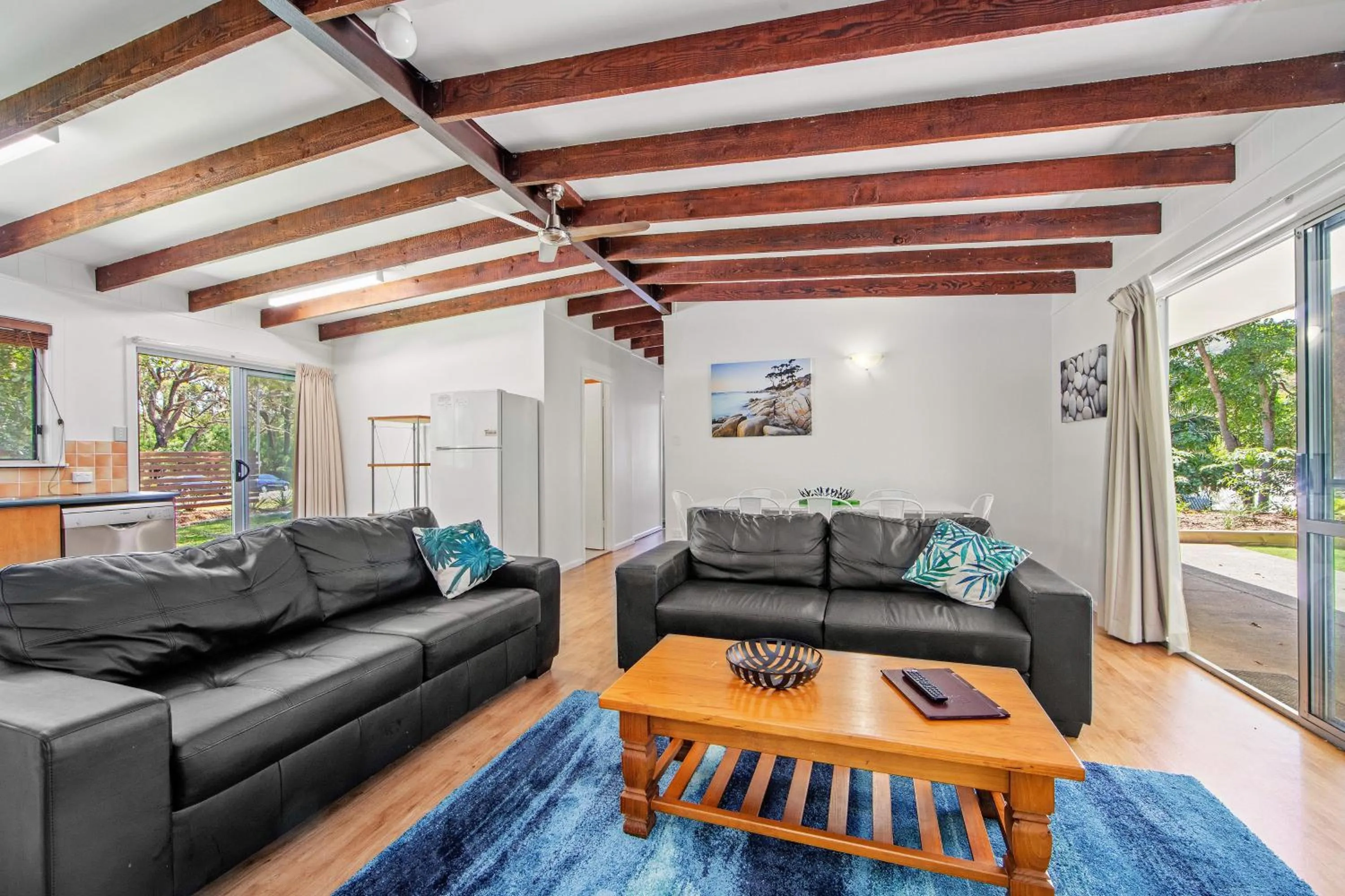 Living room in NRMA South West Rocks Holiday Park