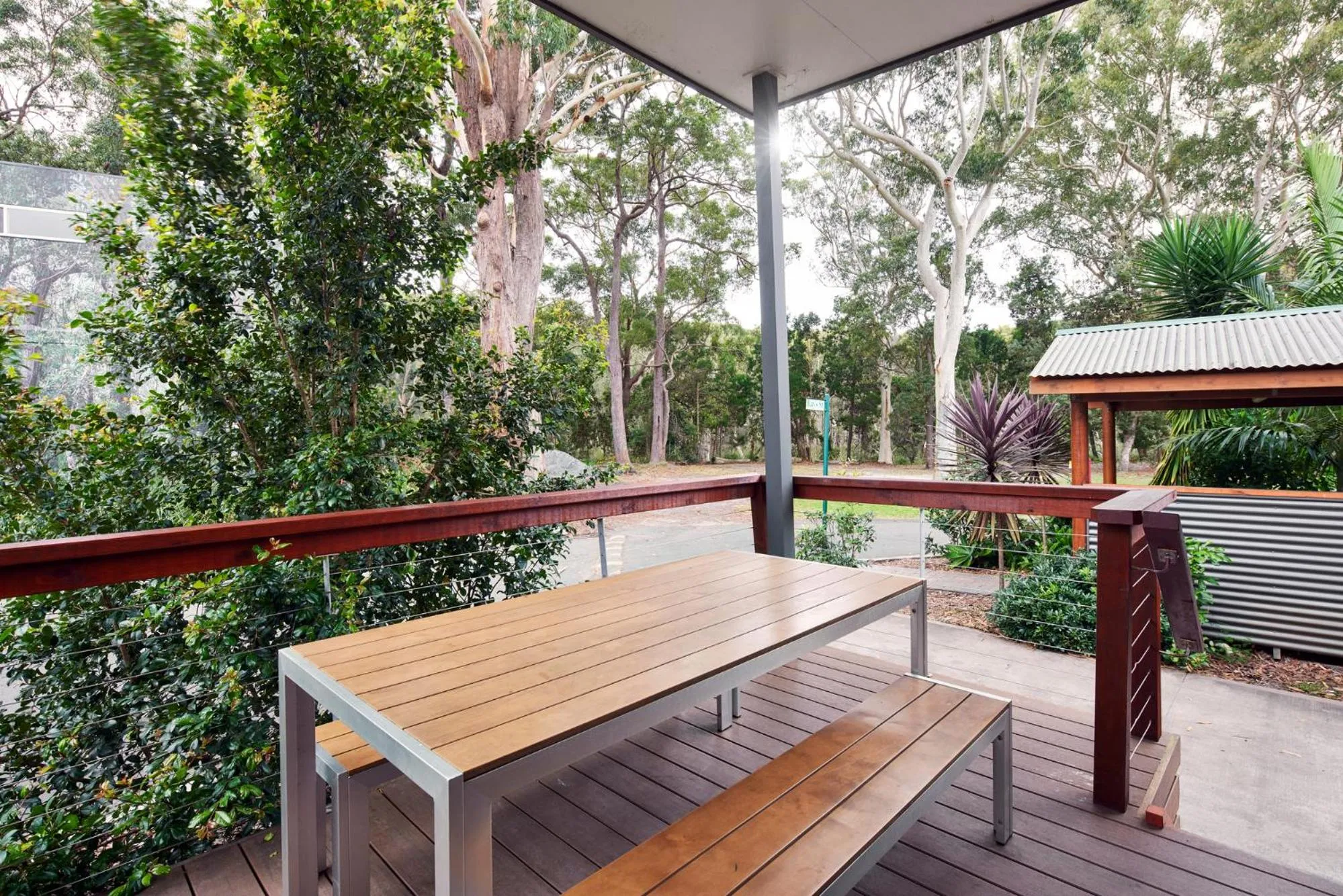 Garden view in NRMA South West Rocks Holiday Park