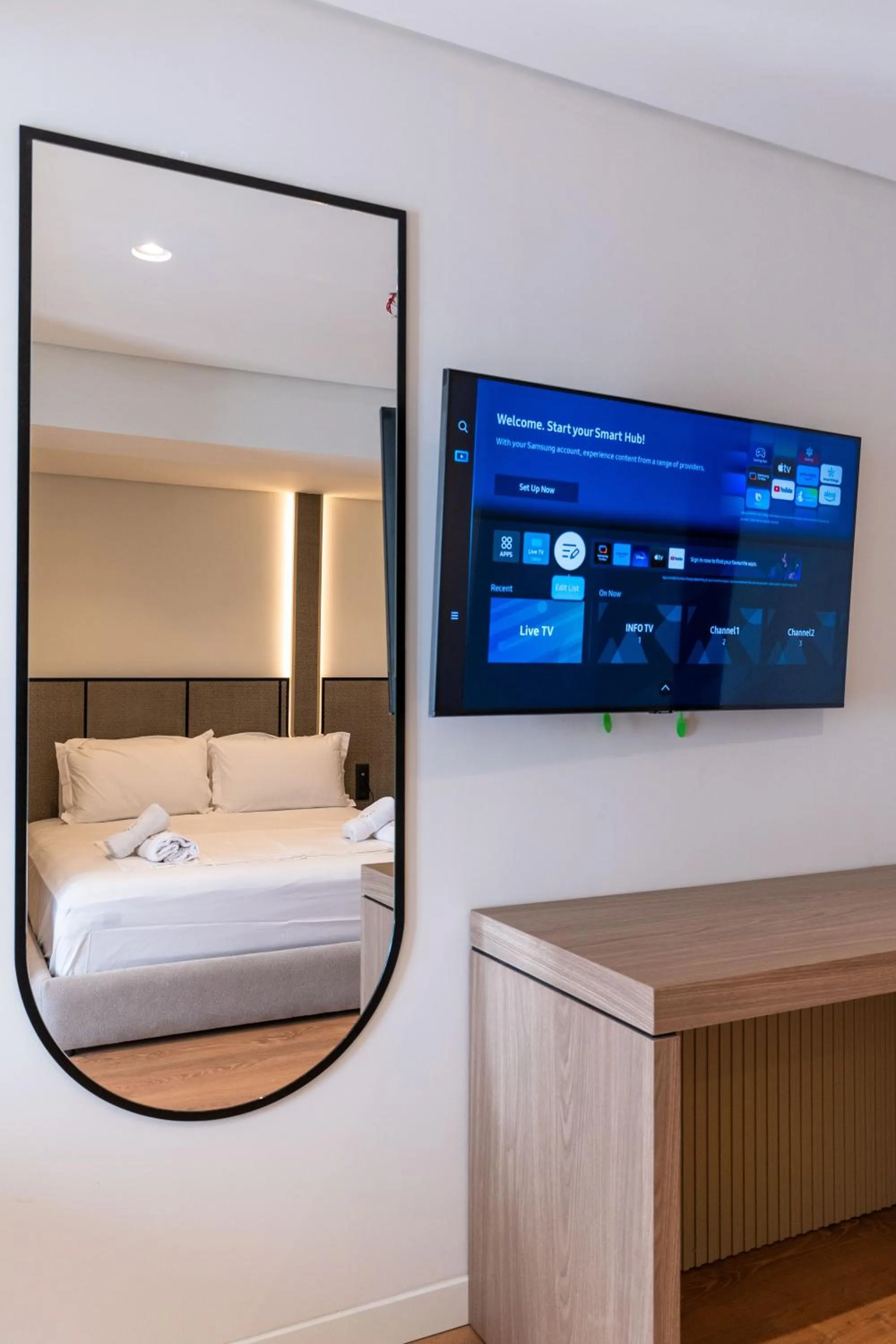 Bed in Grand Hotel Saranda