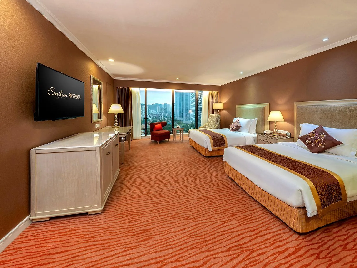 Photo of the whole room, Bed in Similan Hotel Zhuhai-Gongbei Port