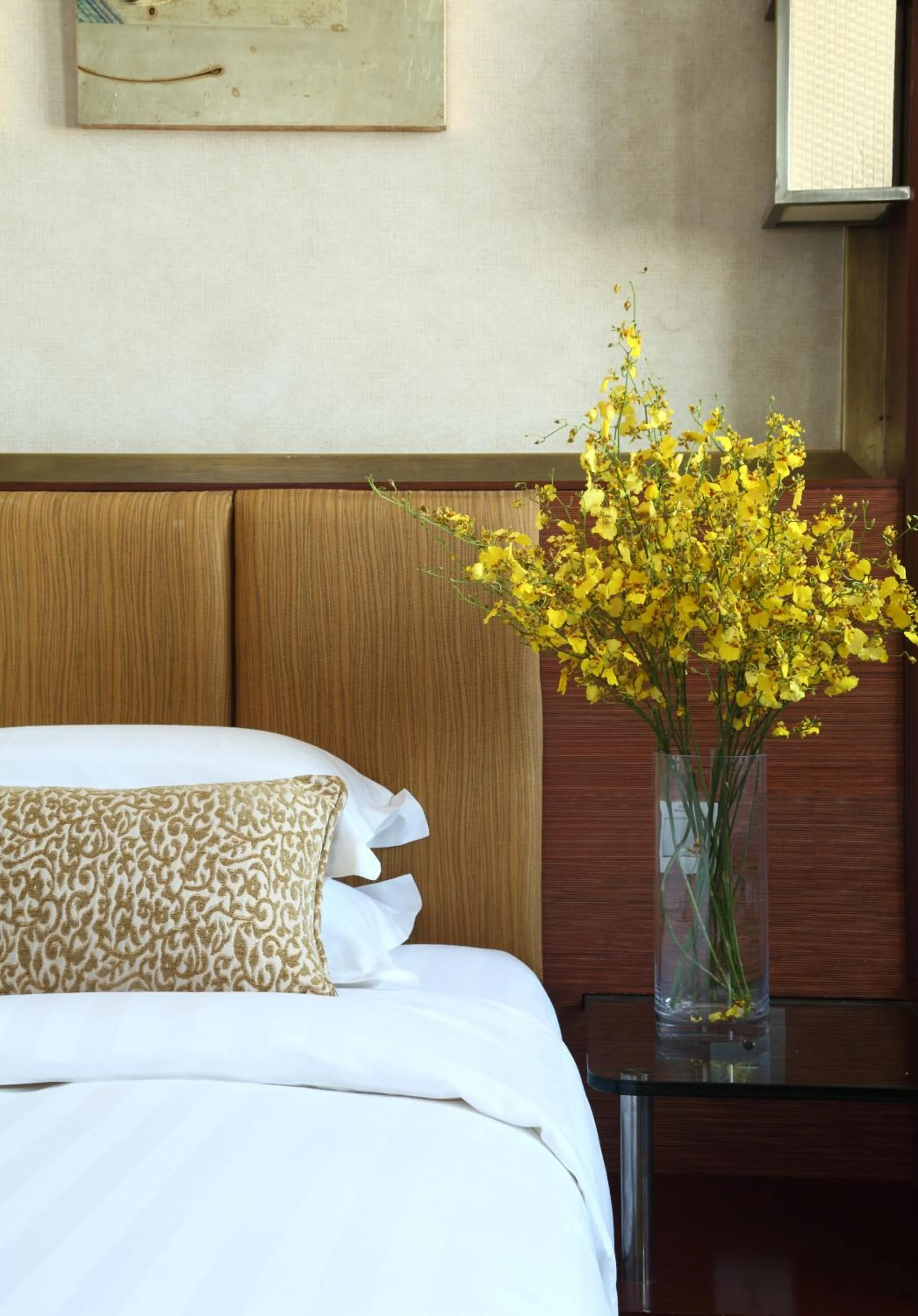 Decorative detail, Bed in Min Zu Hotel