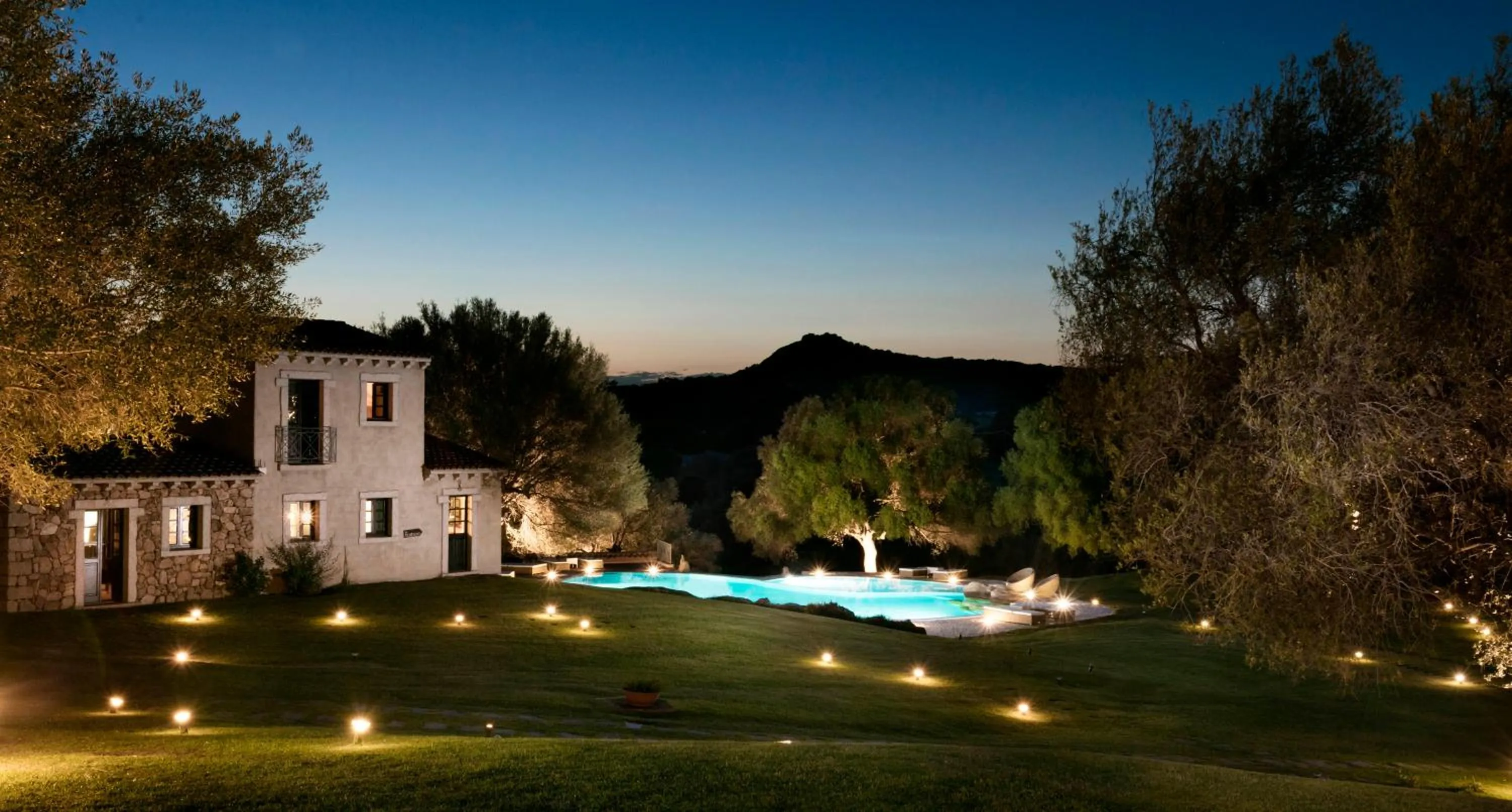 Pool view in Stazzo Lu Ciaccaru
