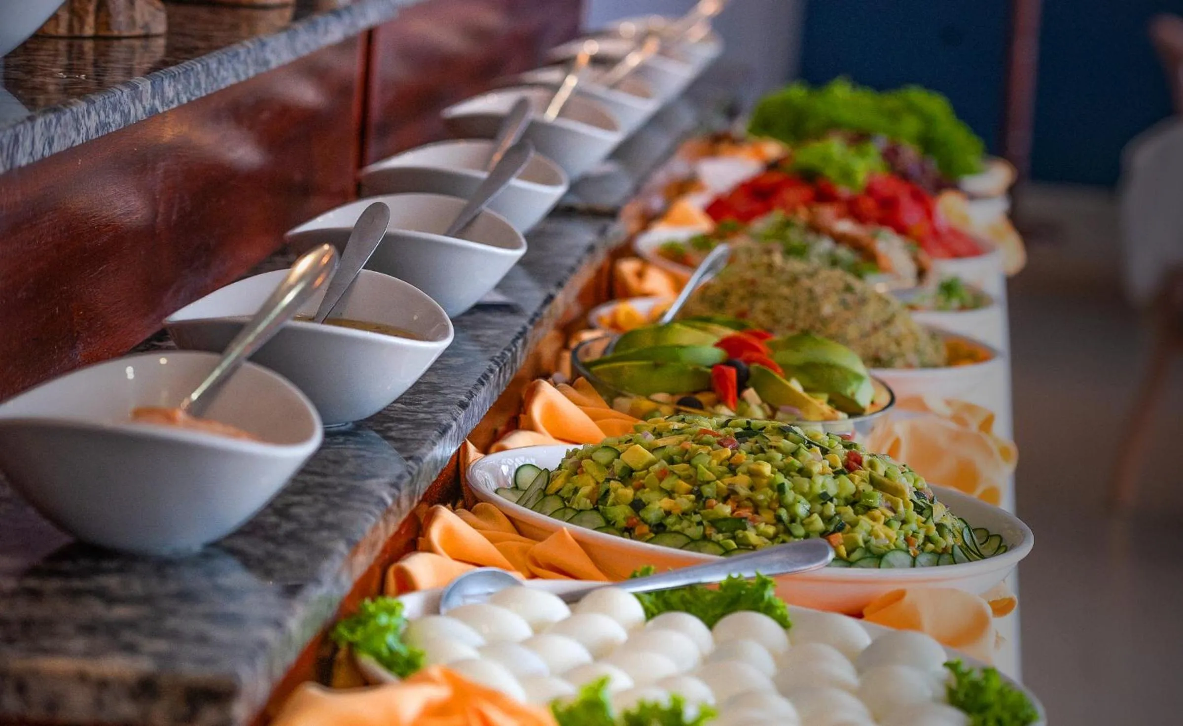 Food close-up in Hotel des Mille Collines