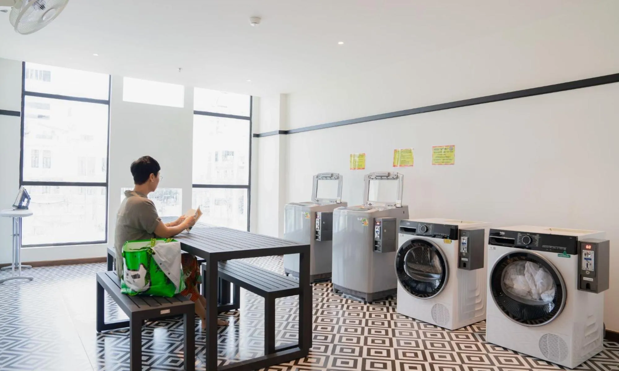 laundry in Lub d Bangkok Chinatown - Steps from Sam Yod MRT Station