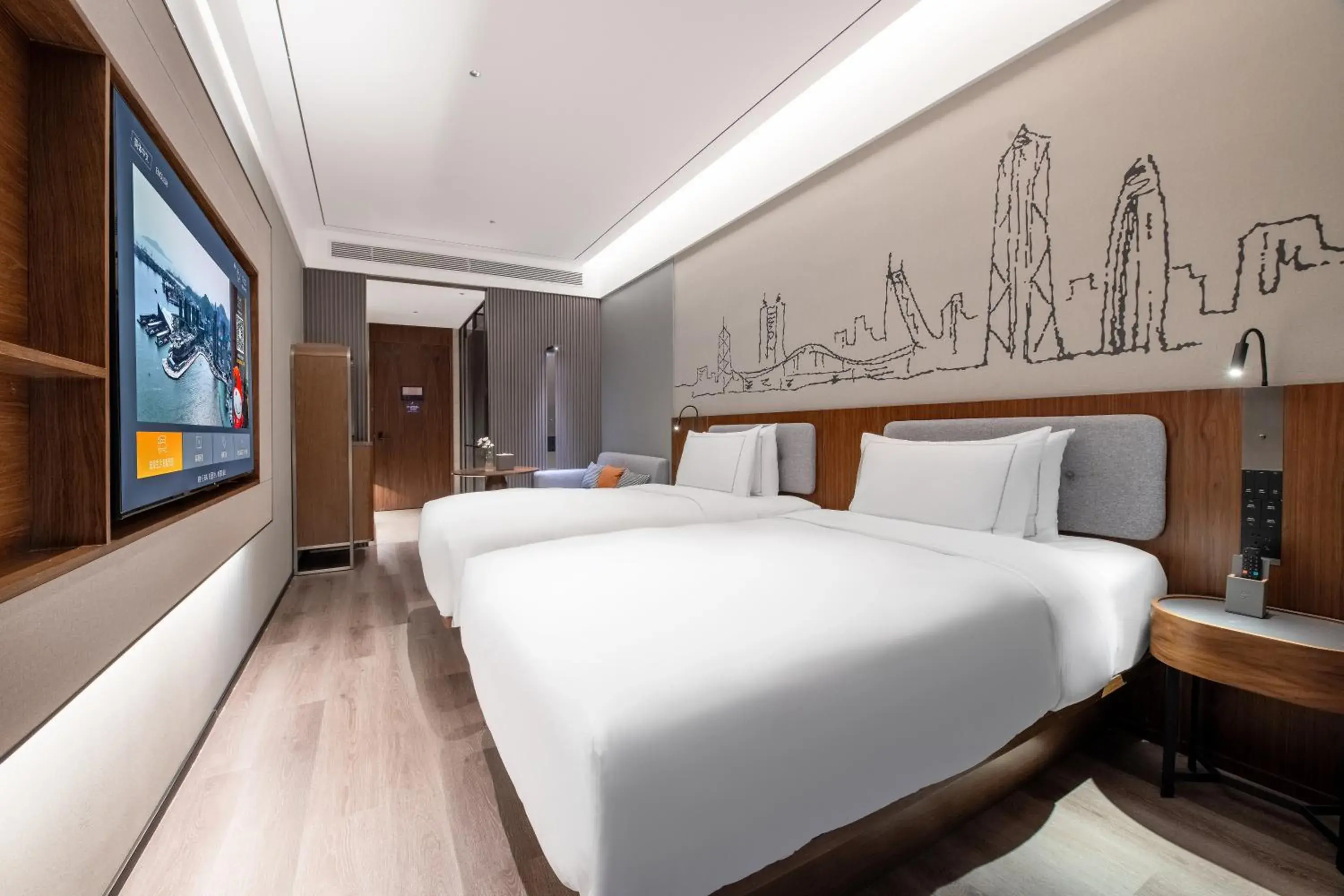 City View Twin Room in 深圳湾南油逸扉酒店 City View Twin Room in 深圳湾南油逸扉酒店