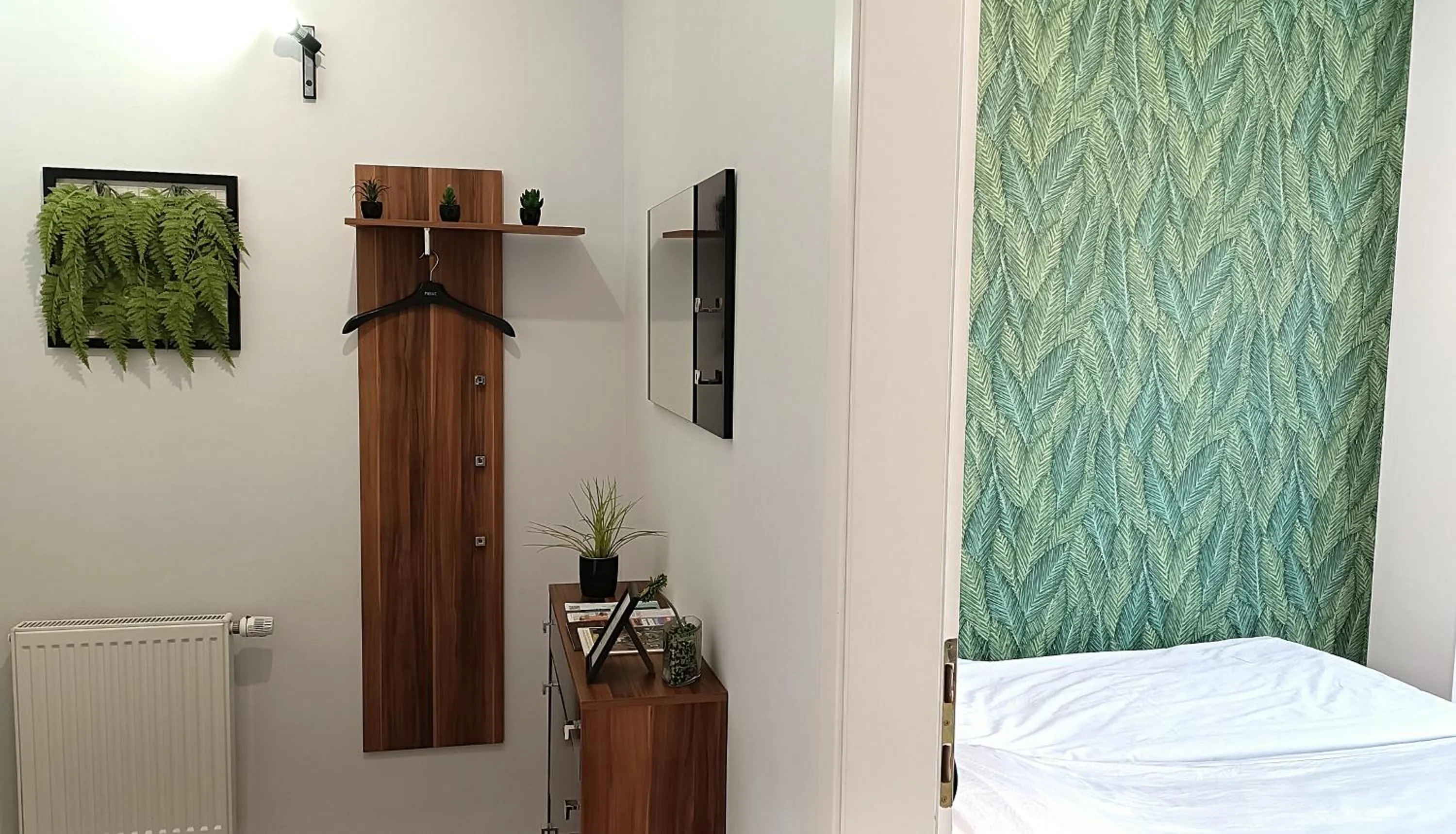 Decorative detail, Bed in Nidius Apartment