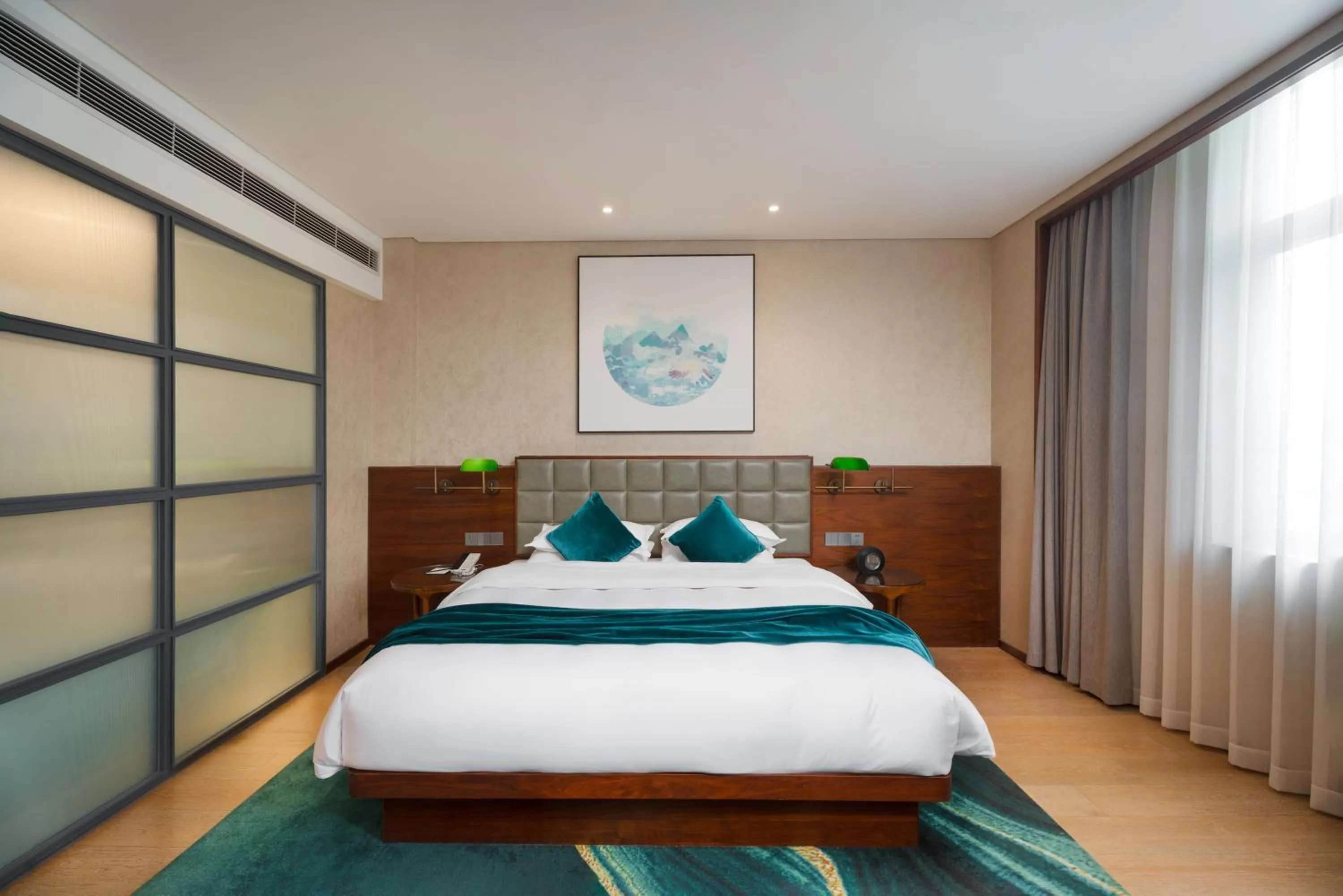 Bed in SSAW Garden Hotel Ningbo Xikou