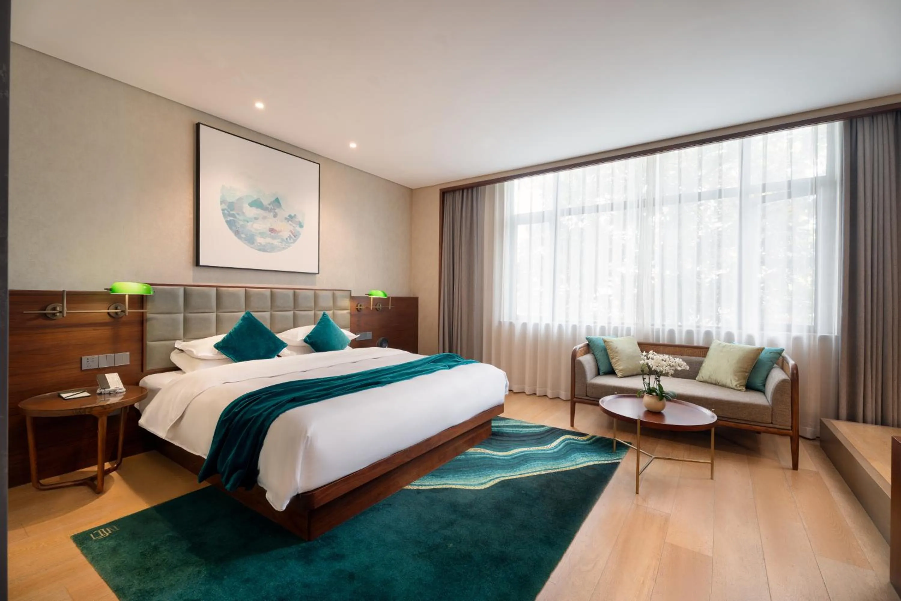 Bed in SSAW Garden Hotel Ningbo Xikou