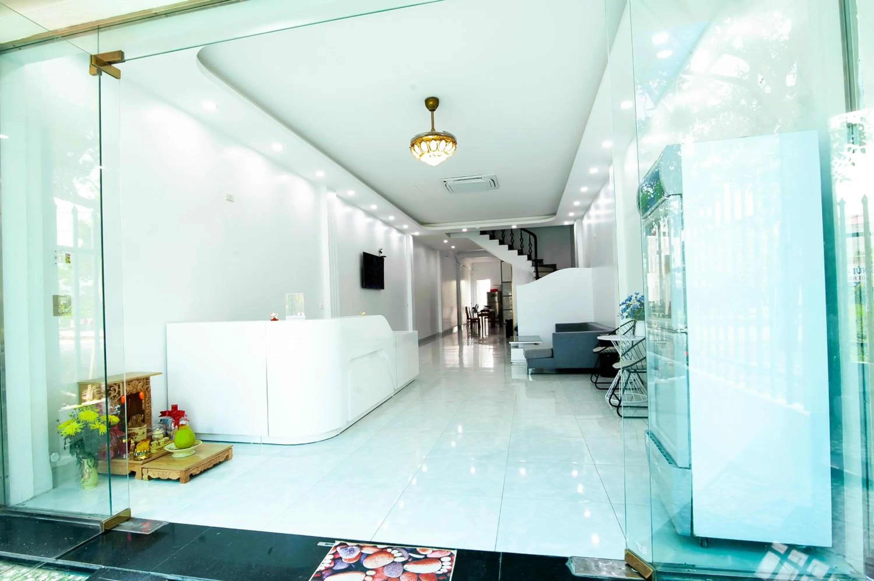 Lobby or reception in Tam Coc Peaceful Hotel