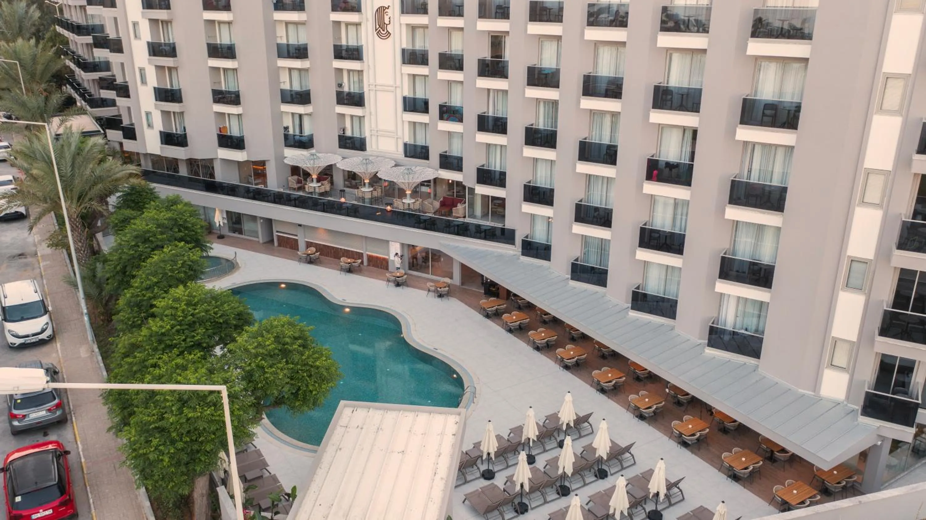 Property building in Kleopatra Dreams Beach Hotel