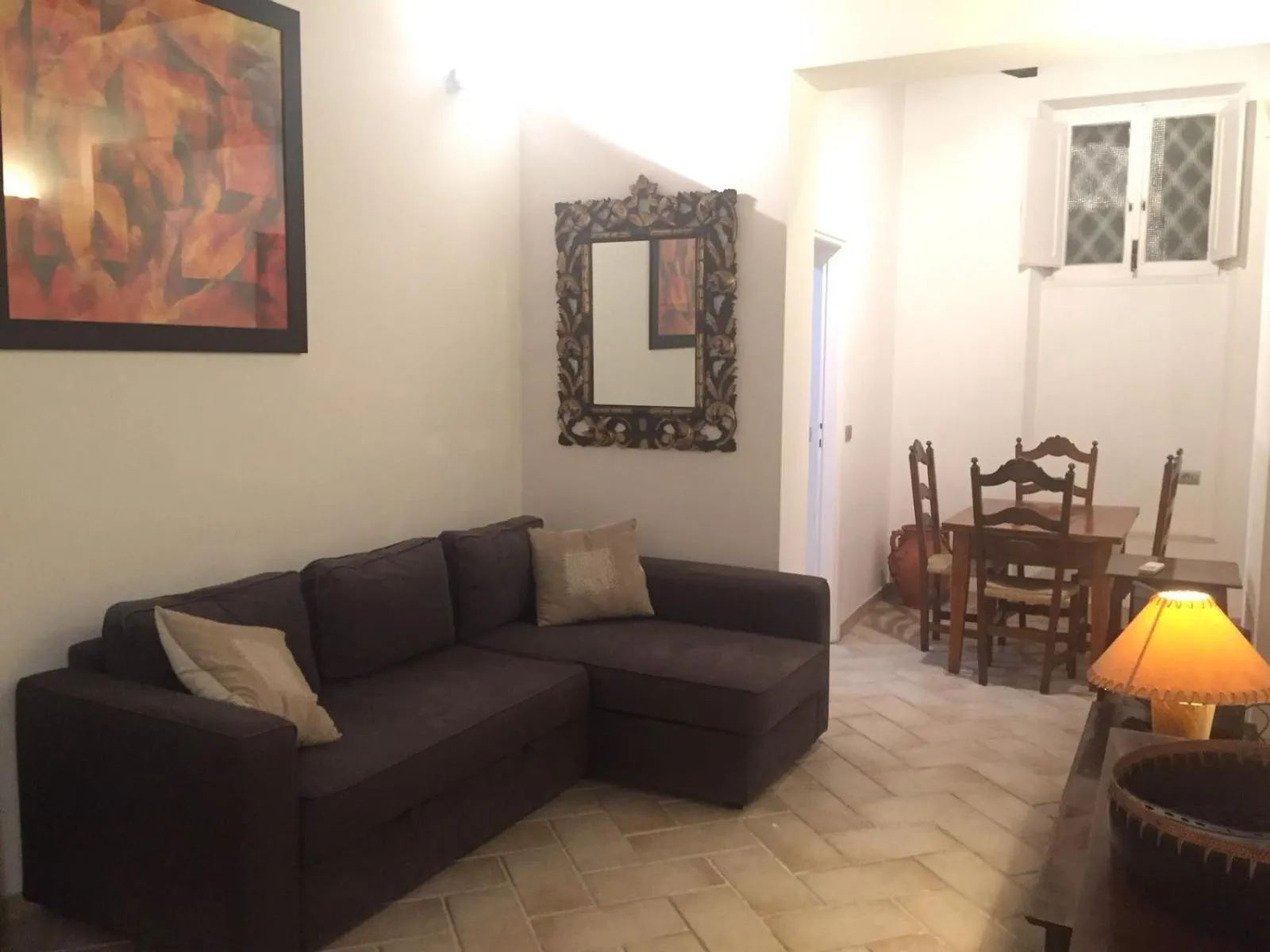 Living room in B&S Suite Colosseo